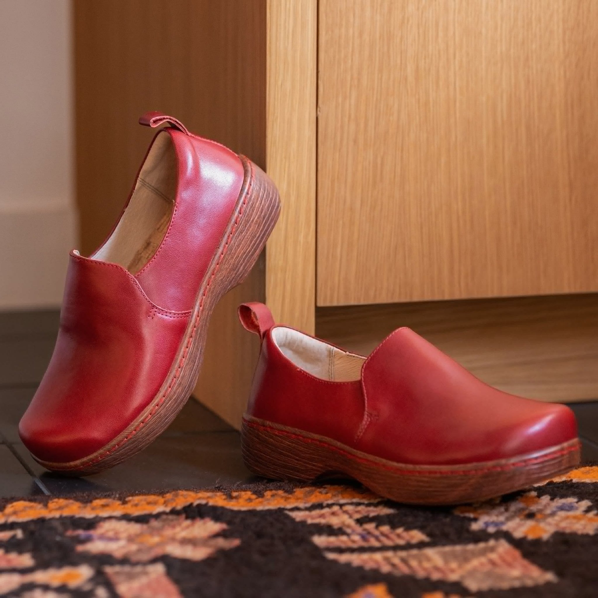 Alegria Orygin Comfort Arch Support Women's Shoe - Borolo Red - 2