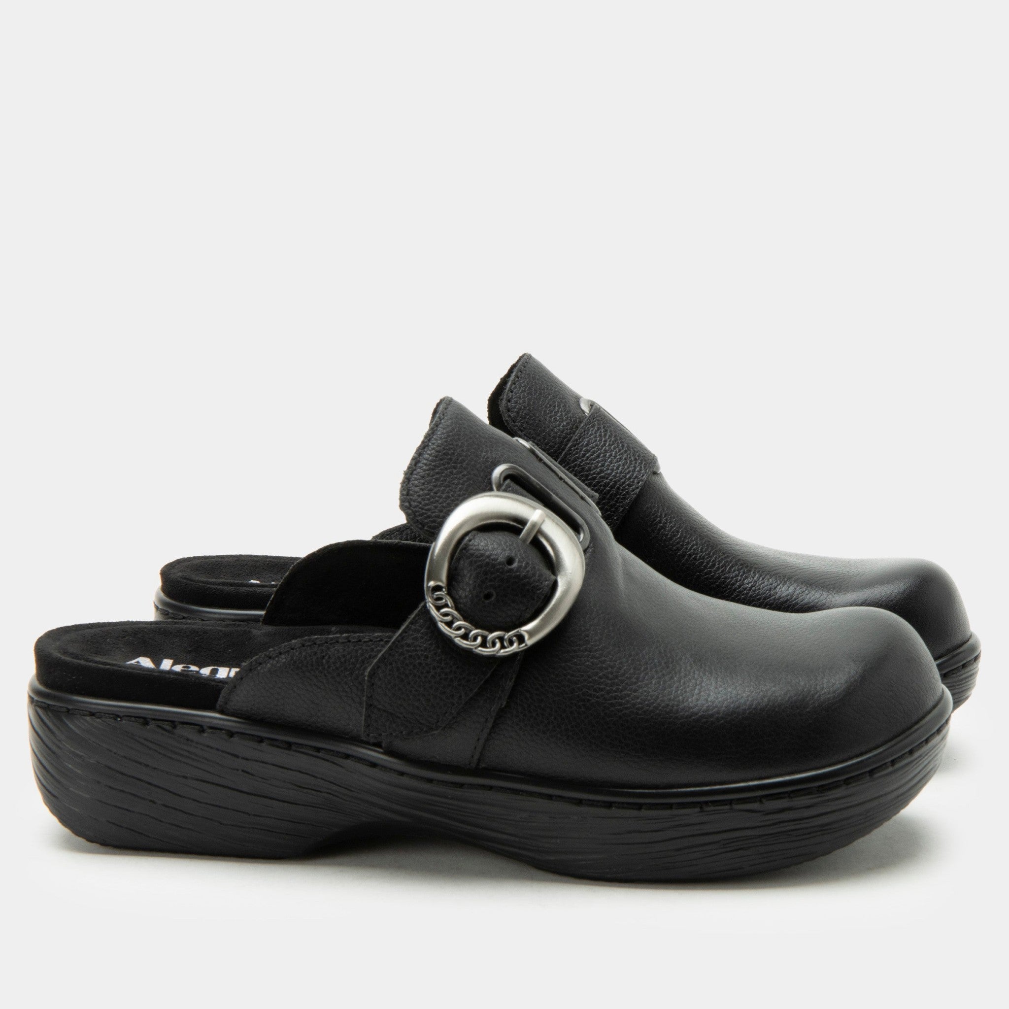 Alegria Osmosis Wood Look Rocker Comfort Arch Support Women's Clog - Black Bird - 3