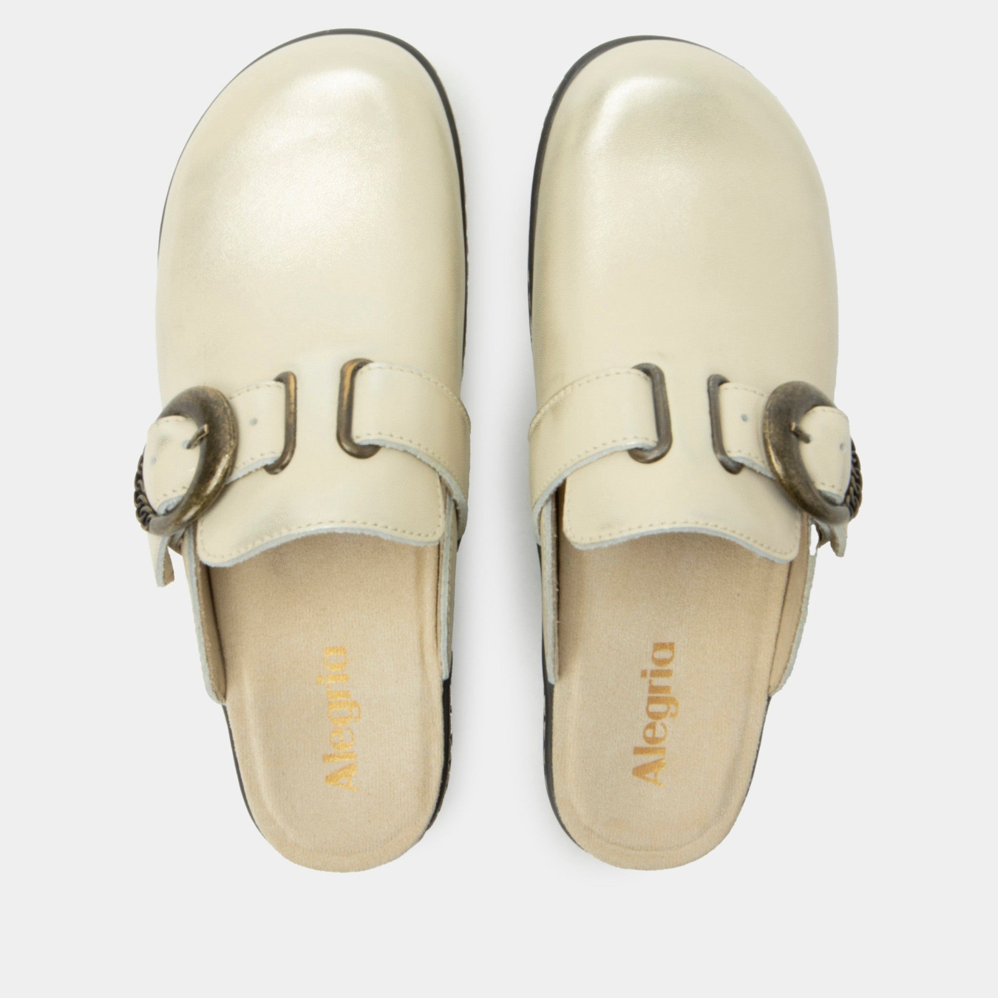 Alegria Osmosis Wood Look Rocker Comfort Arch Support Women's Clog - Gold Cream - 5