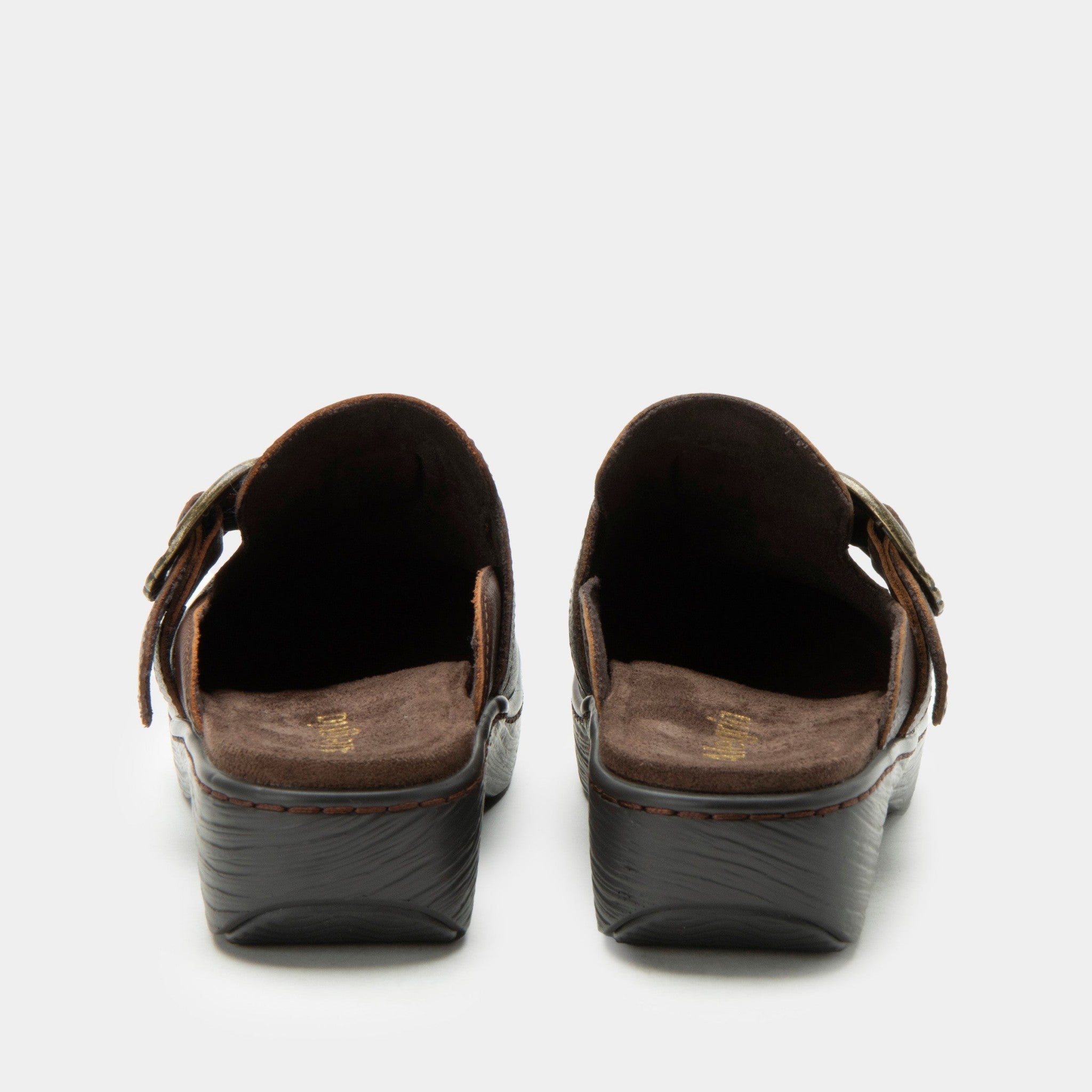Alegria Osmosis Wood Look Rocker Comfort Arch Support Women's Clog - Java - 4
