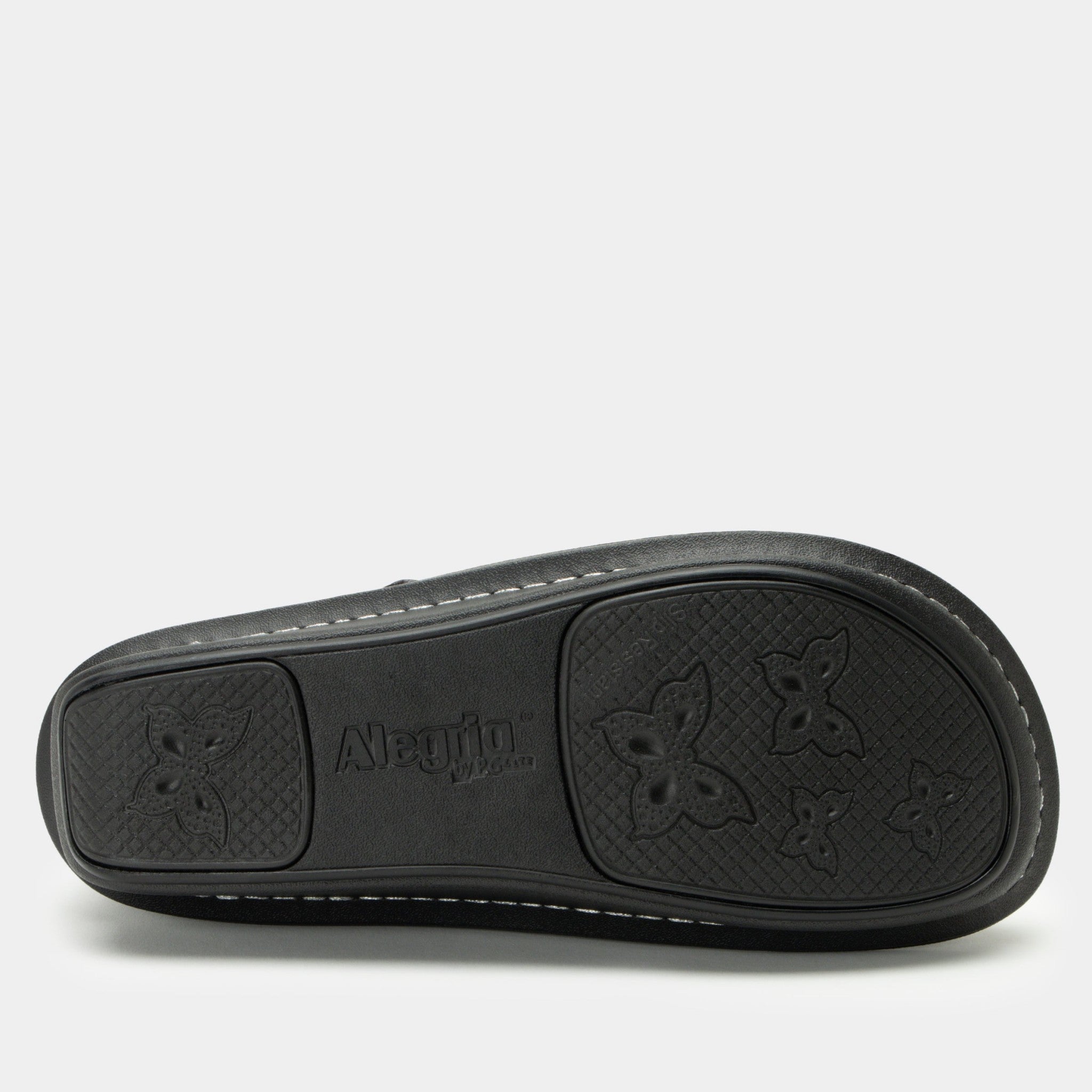 Alegria Paloma Classic Rocker Comfort Arch Support Women's Mary Jane Shoe - Black Embossed Rose - 7