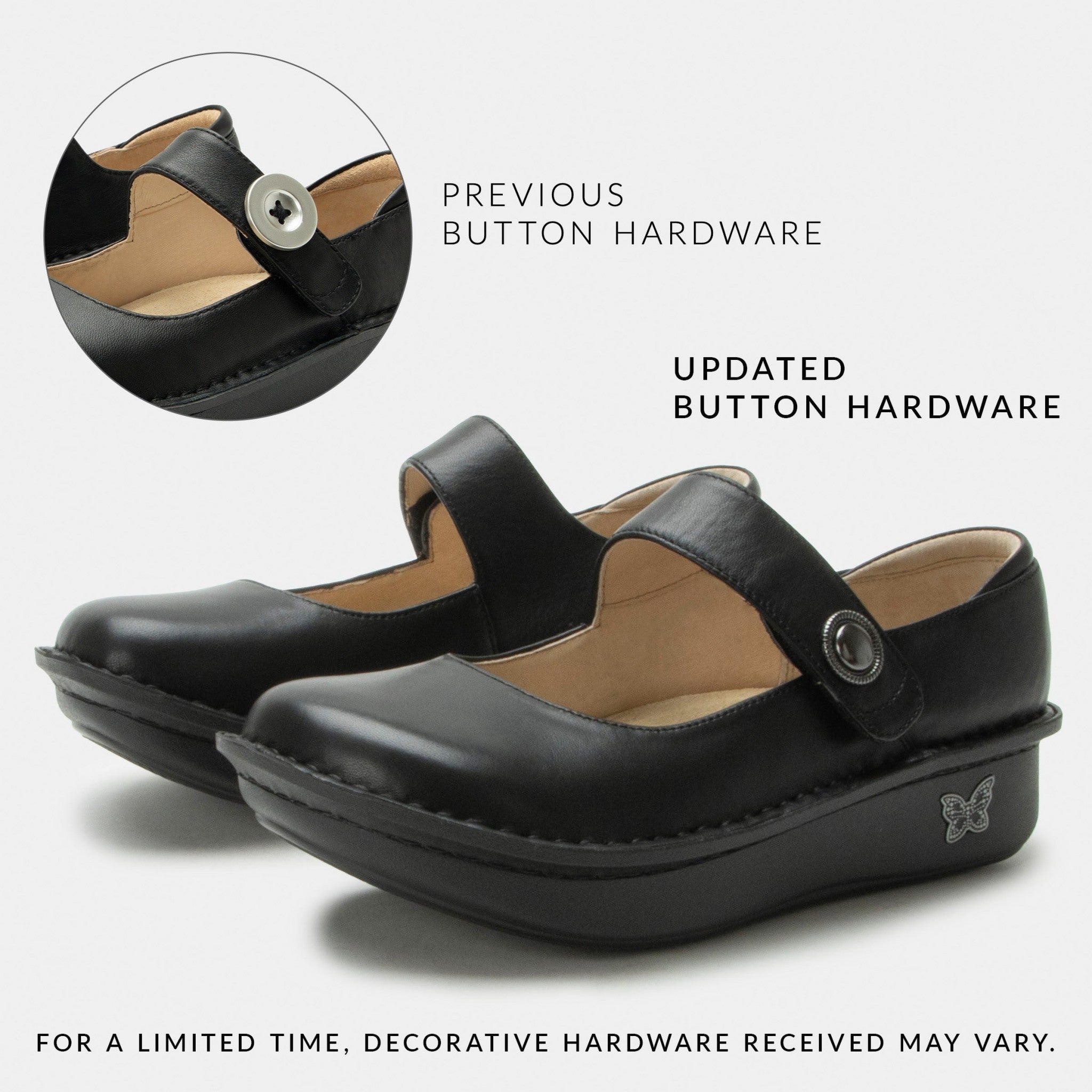 Alegria Paloma Classic Rocker Comfort Arch Support Women's Mary Jane Shoe - Black Leather - 3