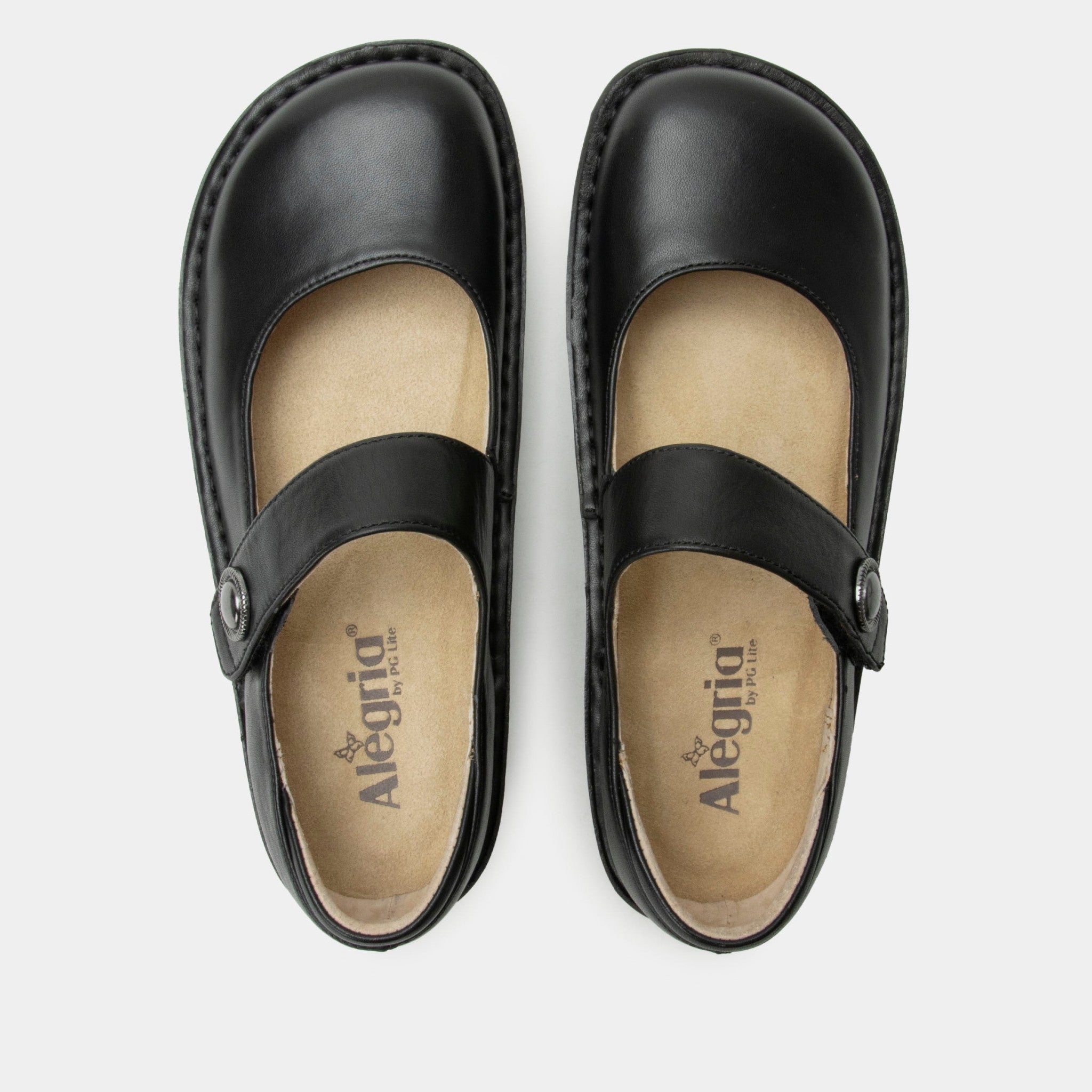 Alegria Paloma Classic Rocker Comfort Arch Support Women's Mary Jane Shoe - Black Leather - 5