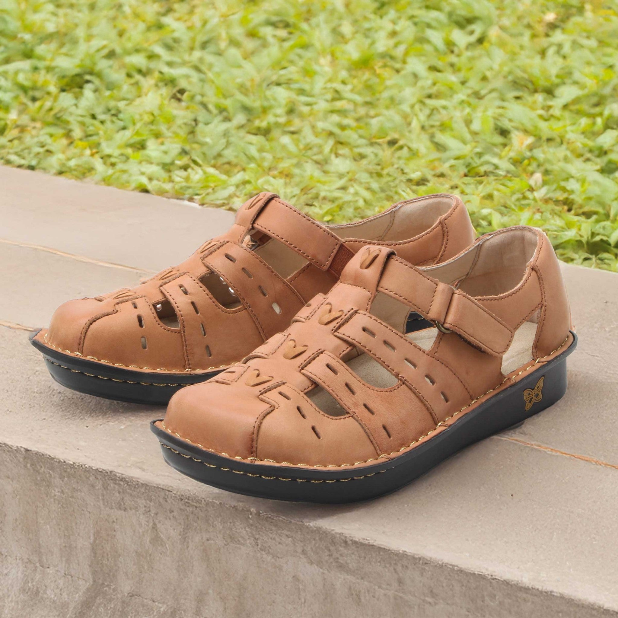 Alegria Pesca Mini Comfort Arch Support Women's Sandal - Cognac - 2