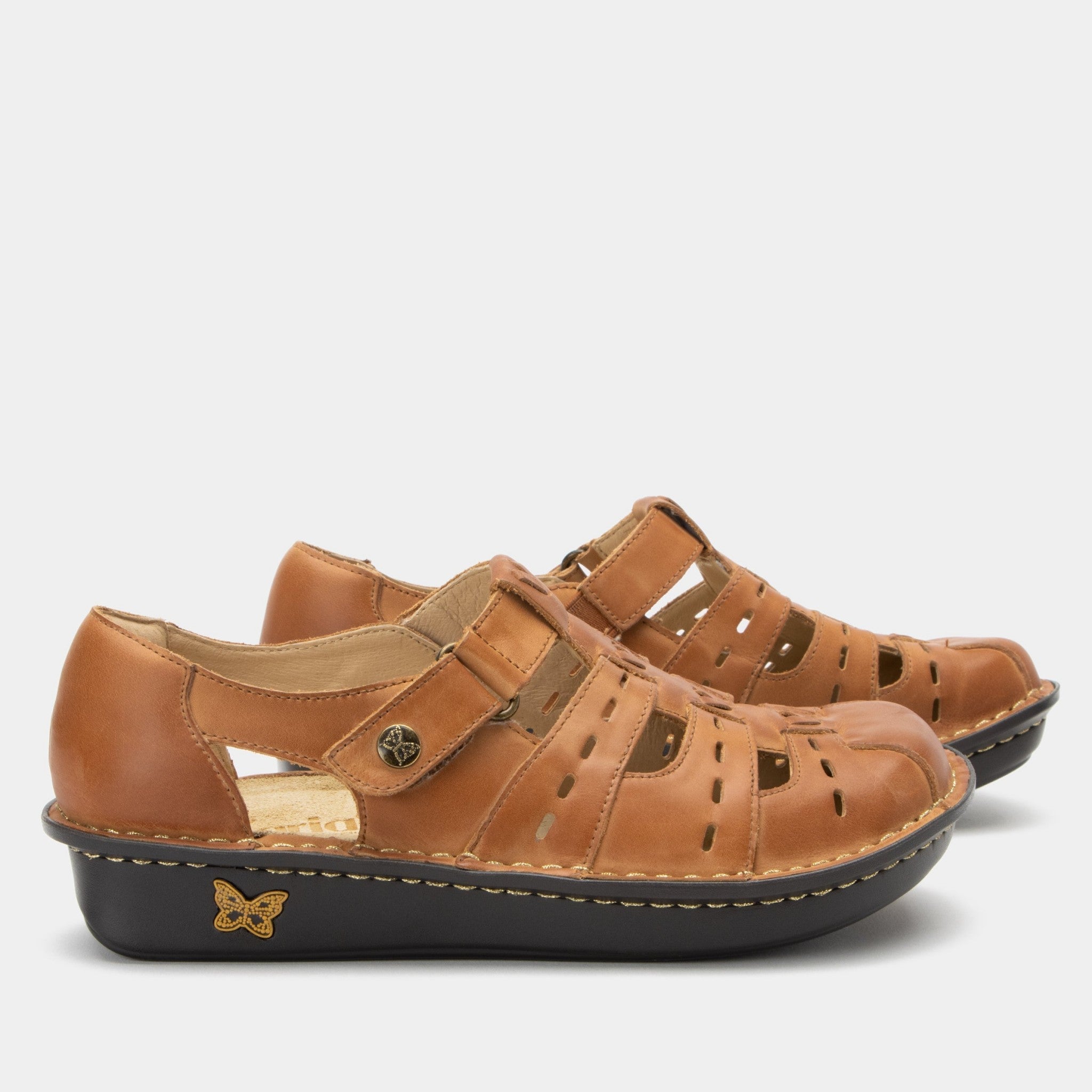 Alegria Pesca Mini Comfort Arch Support Women's Sandal - Cognac - 3