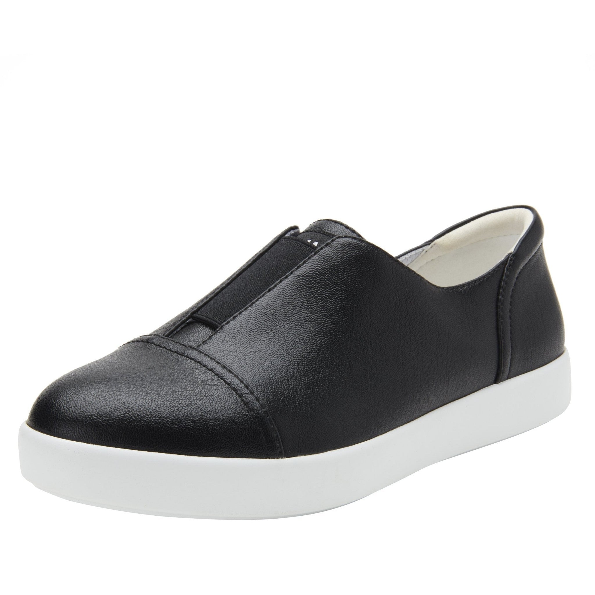 Alegria Posy Comfort Arch Support Women's Walking Shoe - Black Nappa - 1