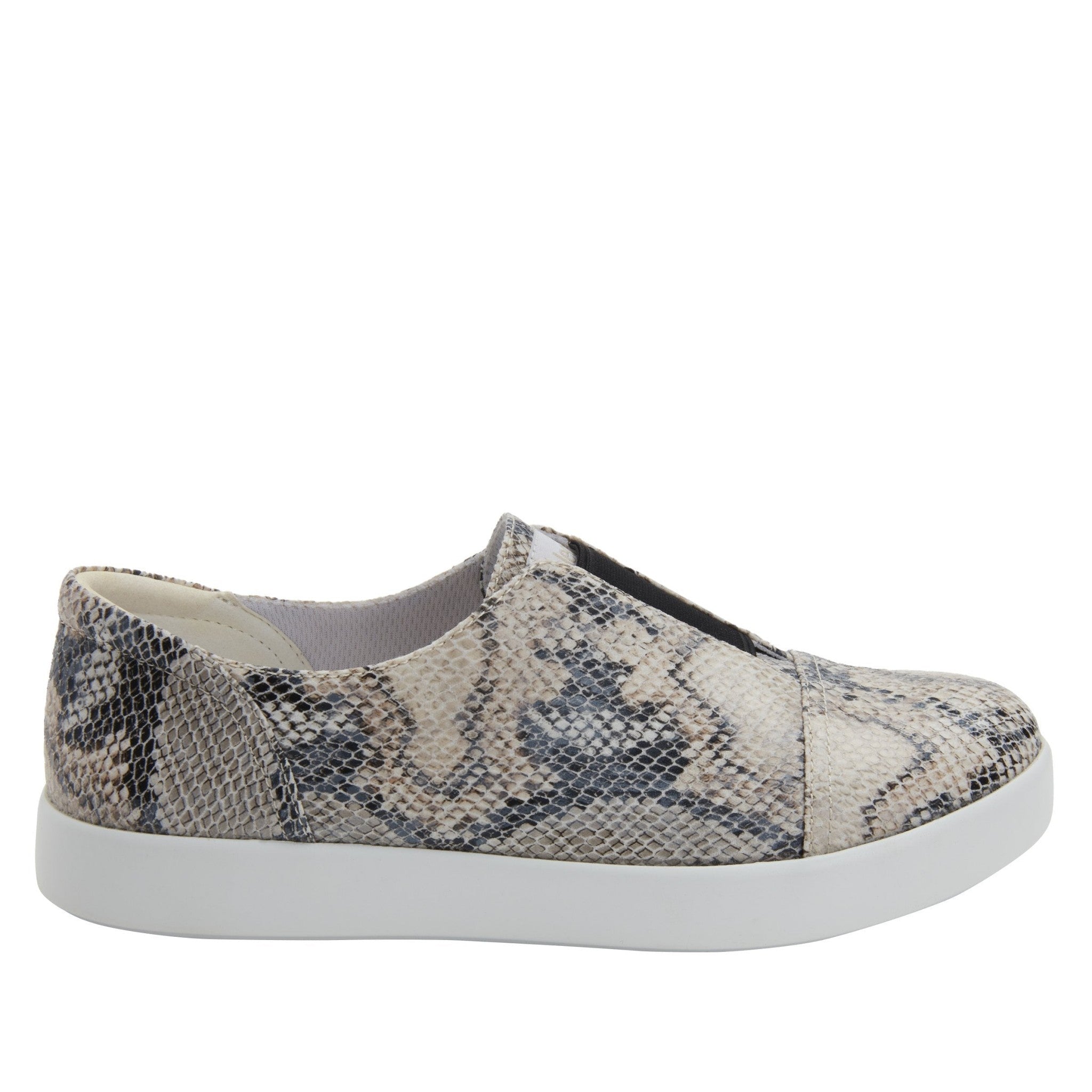 Alegria Posy Comfort Arch Support Women's Walking Shoe - Natural Snake - 3
