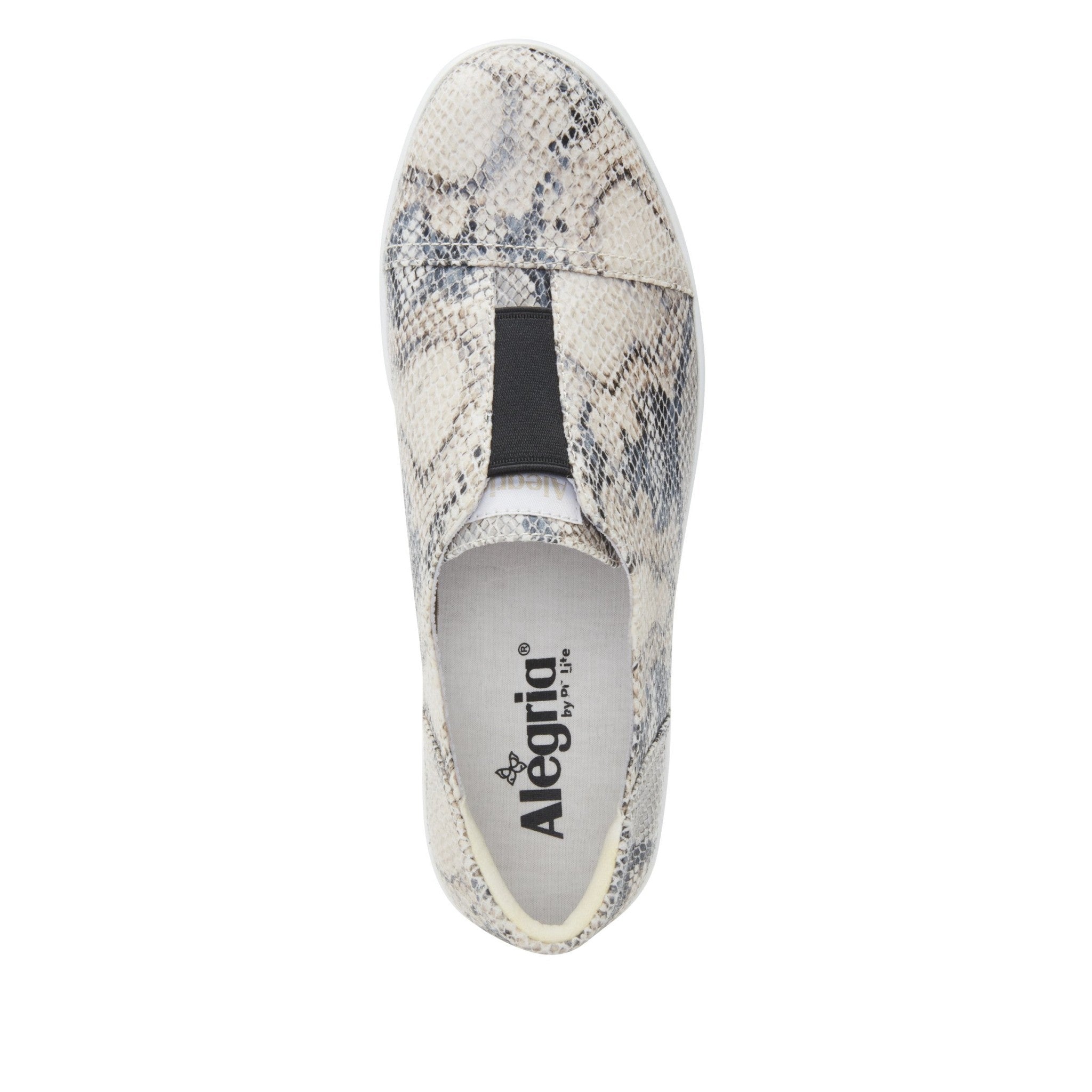 Alegria Posy Comfort Arch Support Women's Walking Shoe - Natural Snake - 5