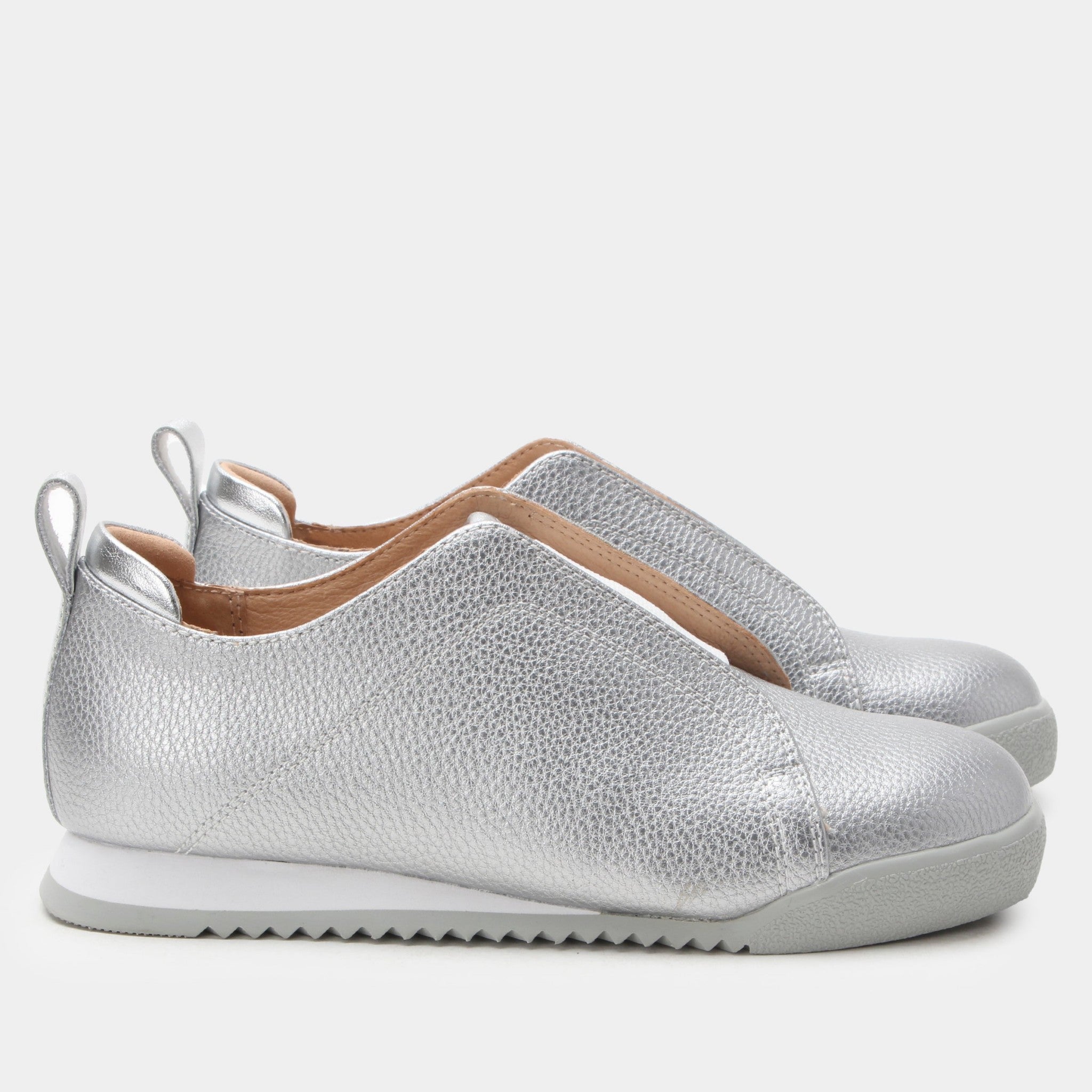 Alegria Reah Retro Sport Comfort Arch Support Women's Sneaker - Silver - 2