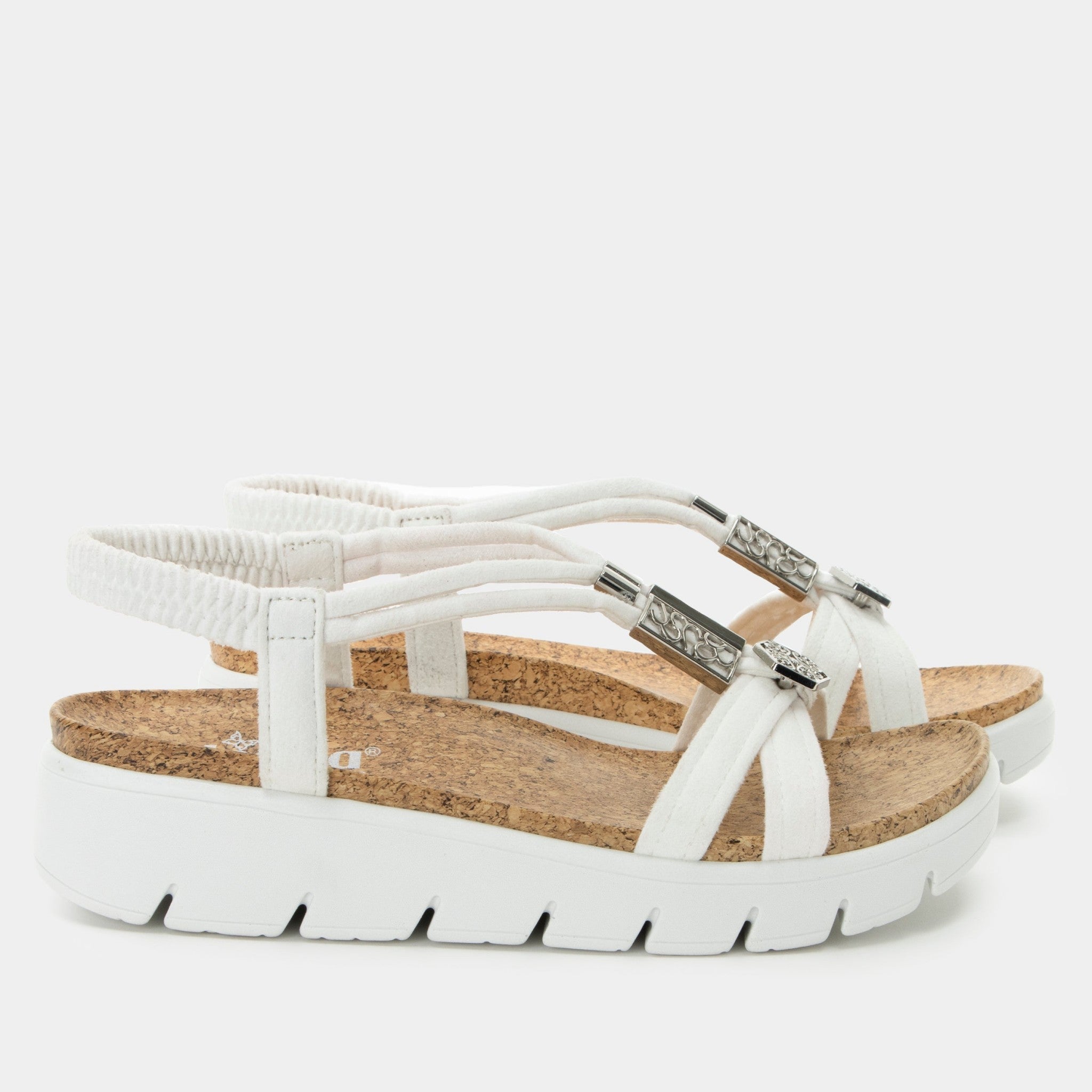 Alegria Roz Comfort Arch Support Women's Sandal - True White - 3