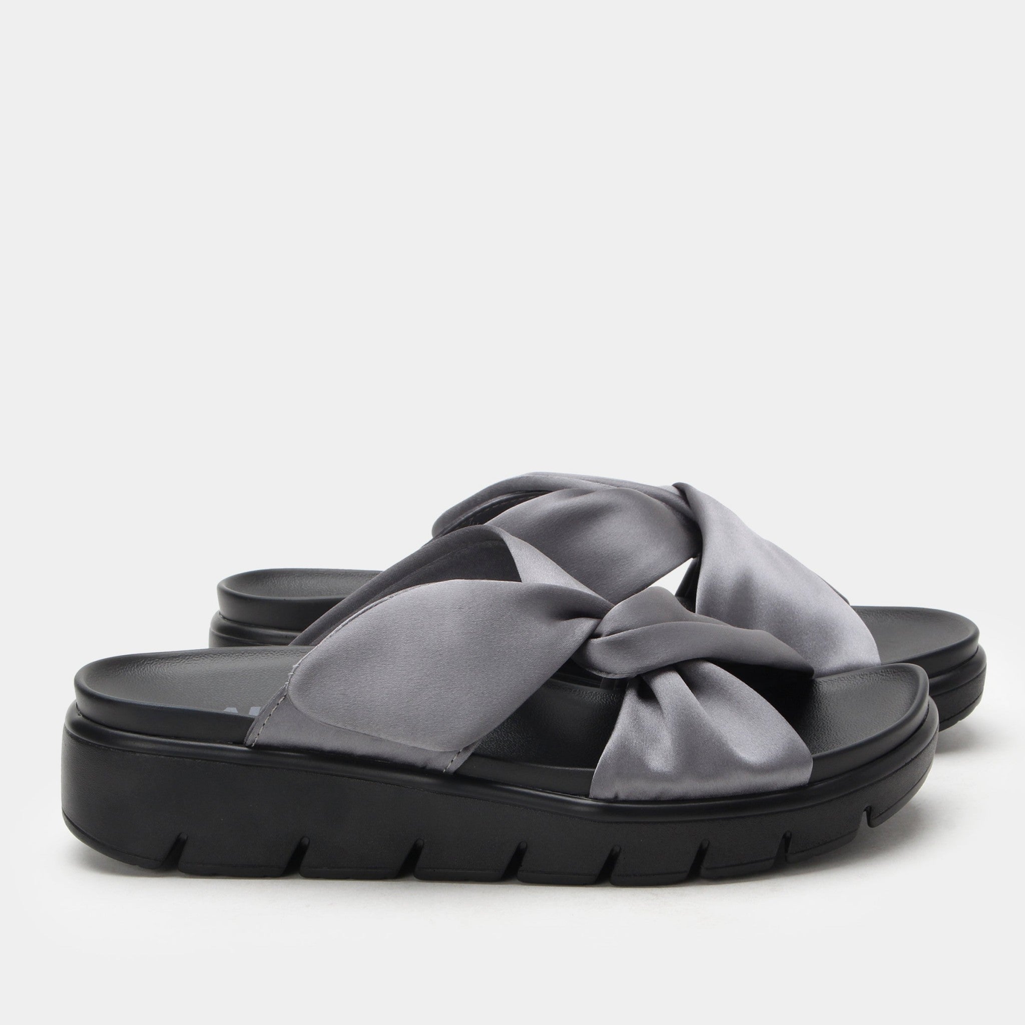 Alegria Rylie Comfort Arch Support Women's Slide Sandal - Gunmetal - 3