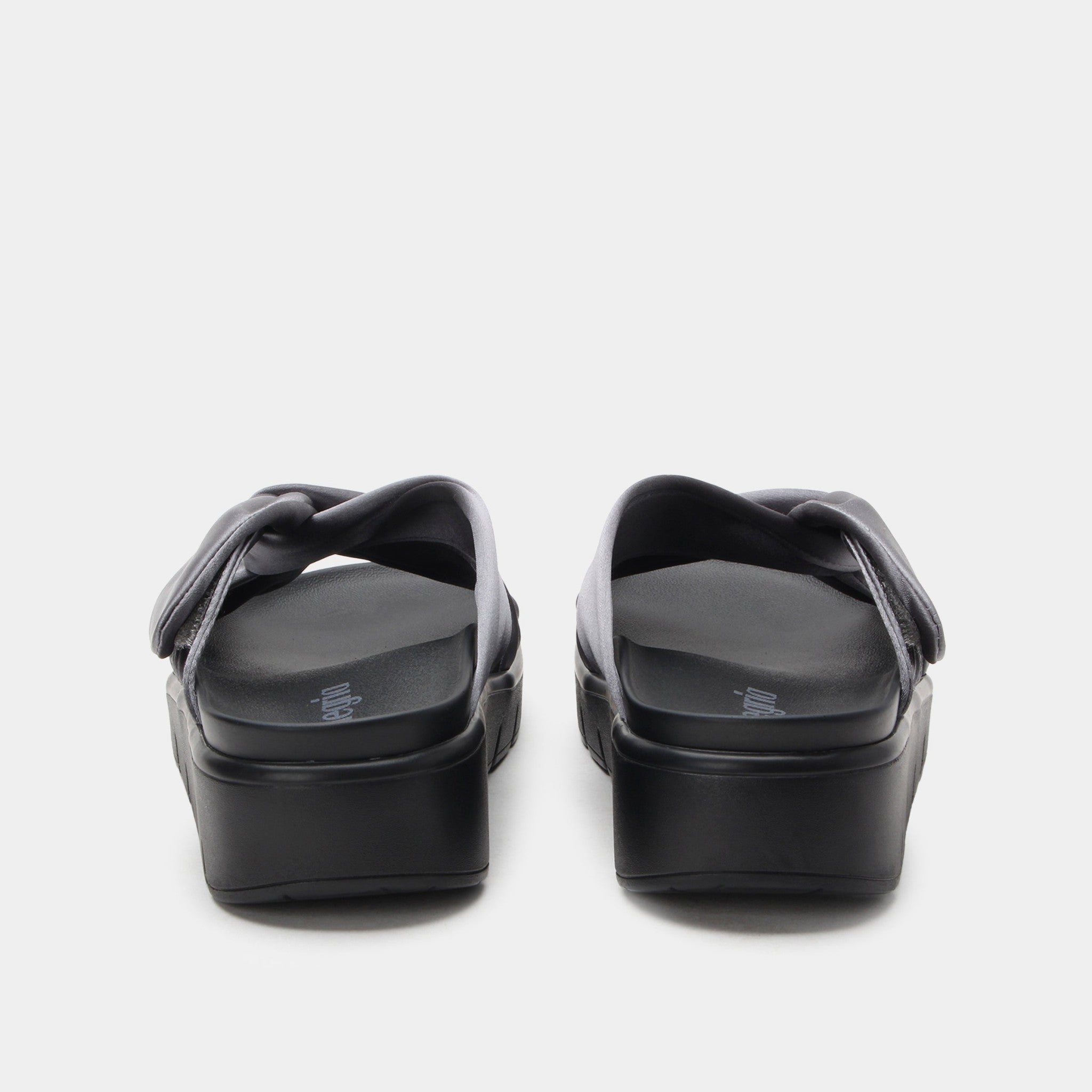 Alegria Rylie Comfort Arch Support Women's Slide Sandal - Gunmetal - 4
