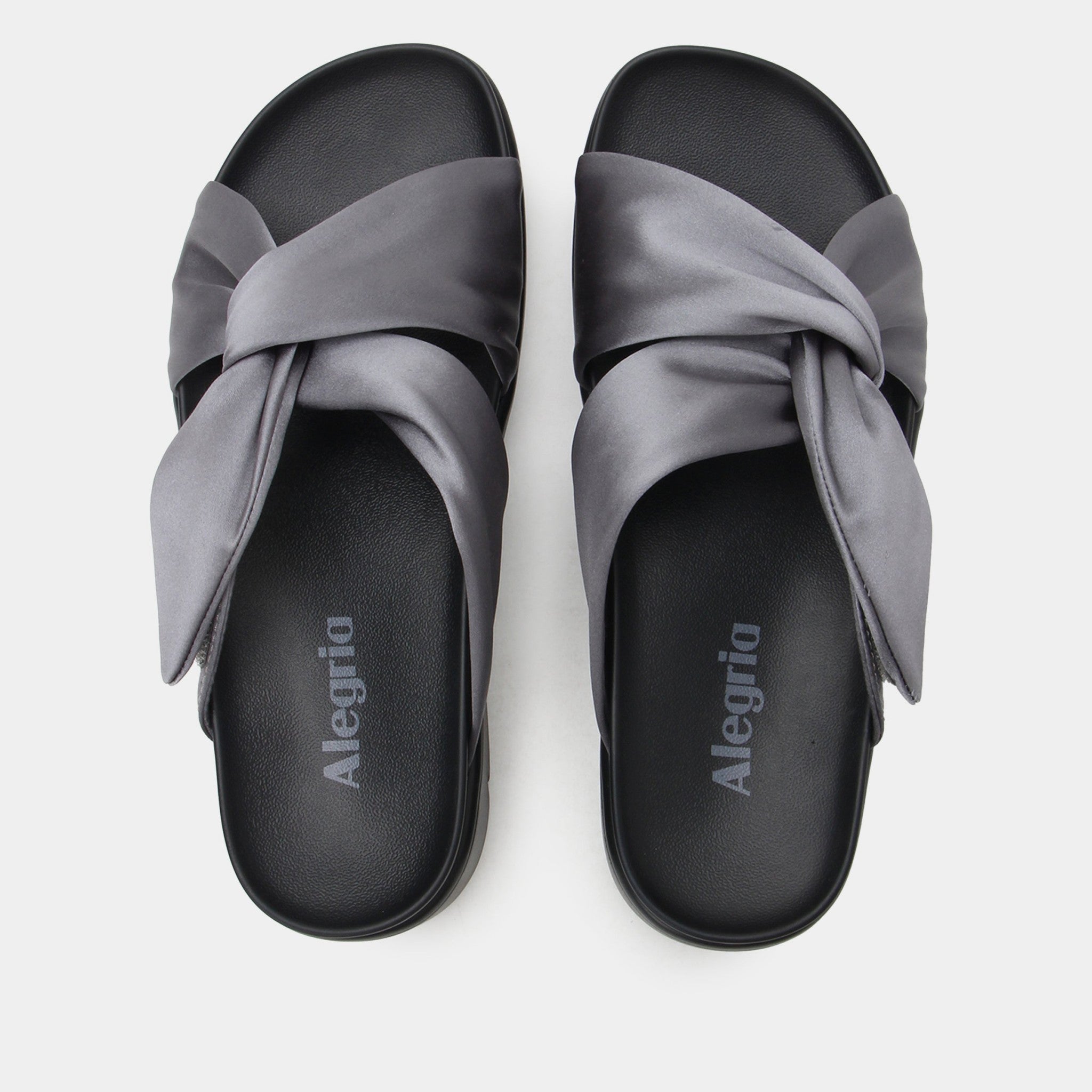 Alegria Rylie Comfort Arch Support Women's Slide Sandal - Gunmetal - 5