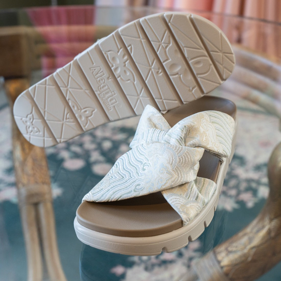 Alegria Rylie Comfort Arch Support Women's Slide Sandal - Iced Cream - 2
