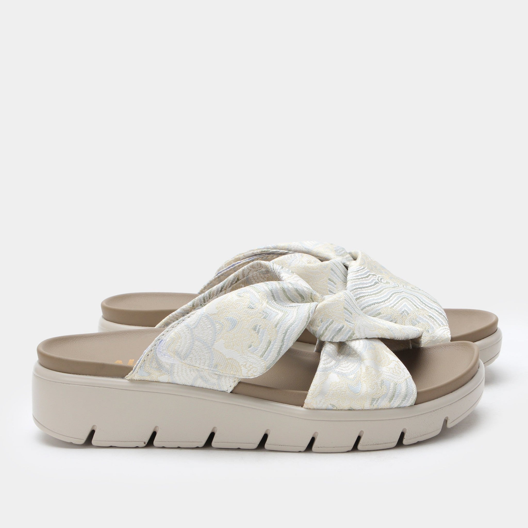 Alegria Rylie Comfort Arch Support Women's Slide Sandal - Iced Cream - 3