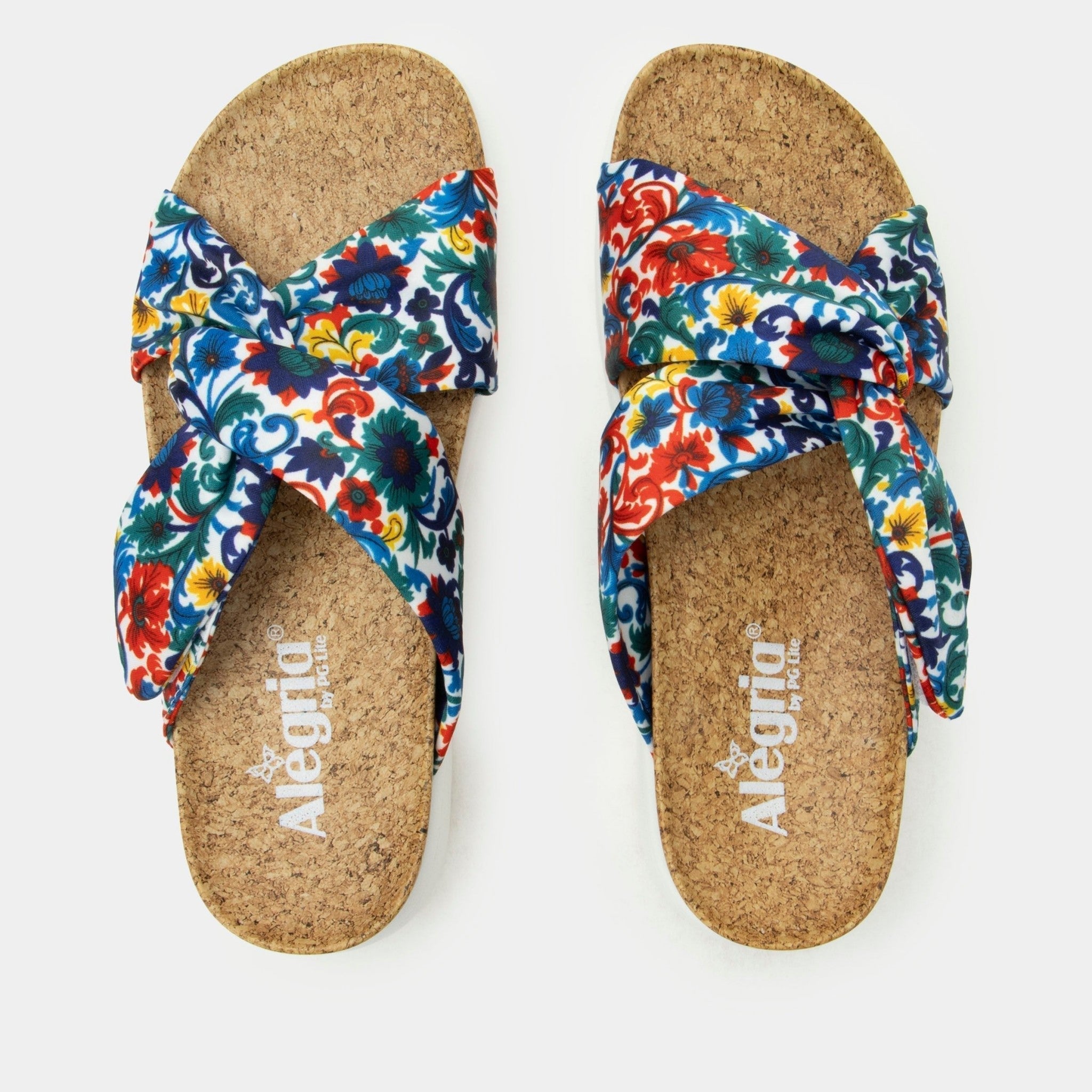 Alegria Rylie Comfort Arch Support Women's Slide Sandal - Primary Party - 5