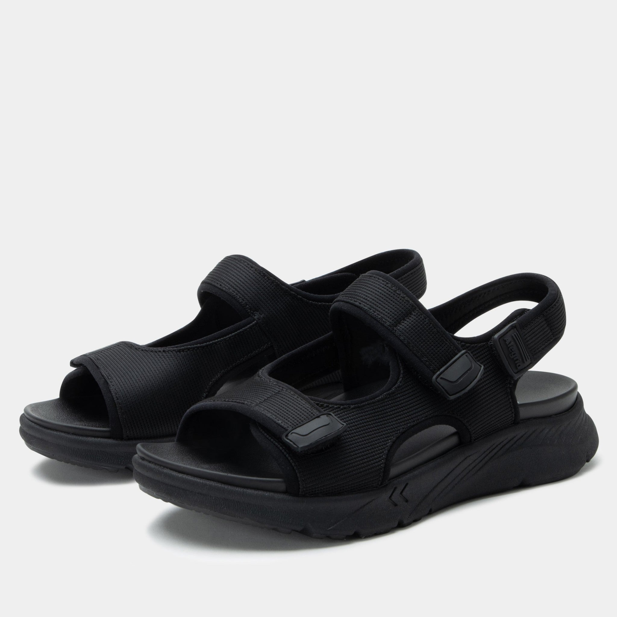 Alegria Sandie Rebounce Comfort Arch Support Women's Sandal in All Black