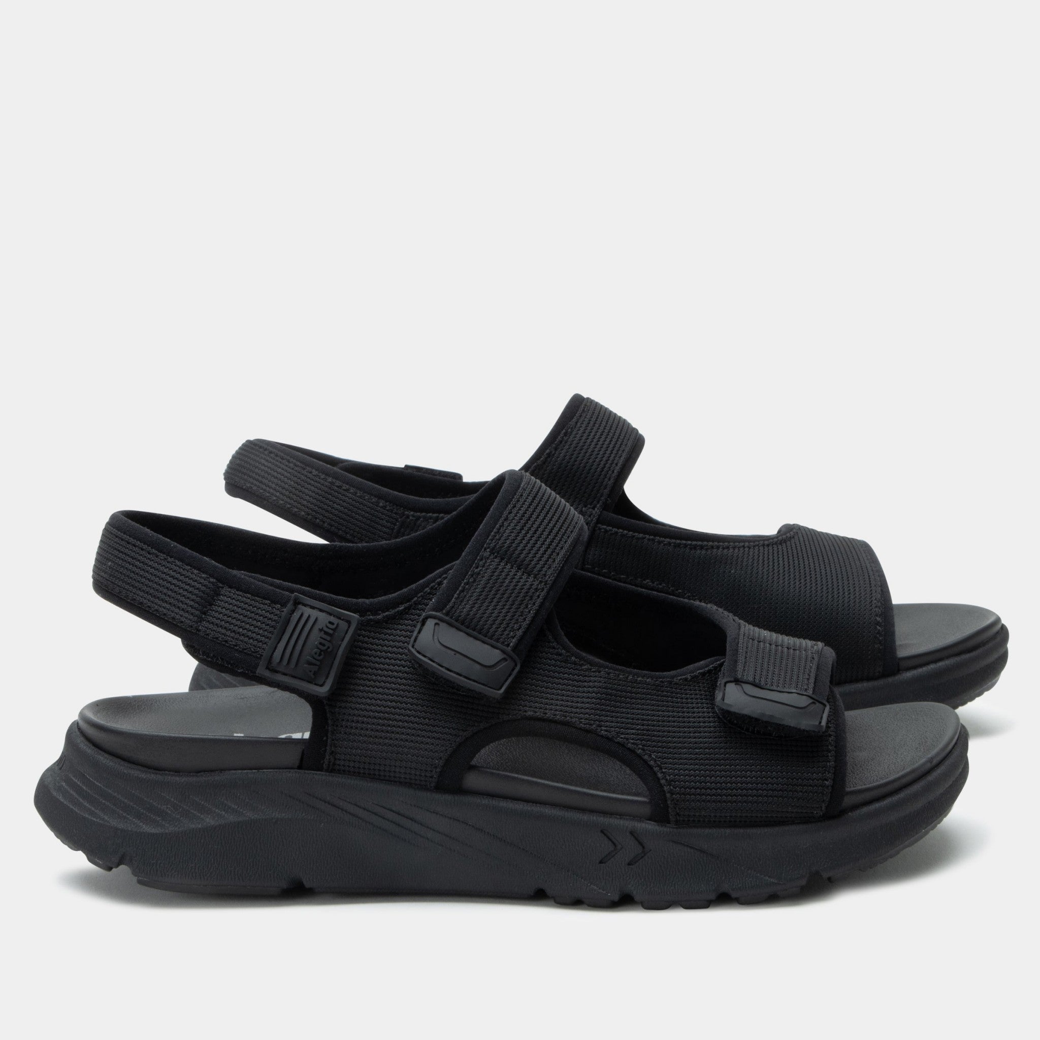 Alegria Sandie Rebounce Comfort Arch Support Women's Sandal - All Black - 2