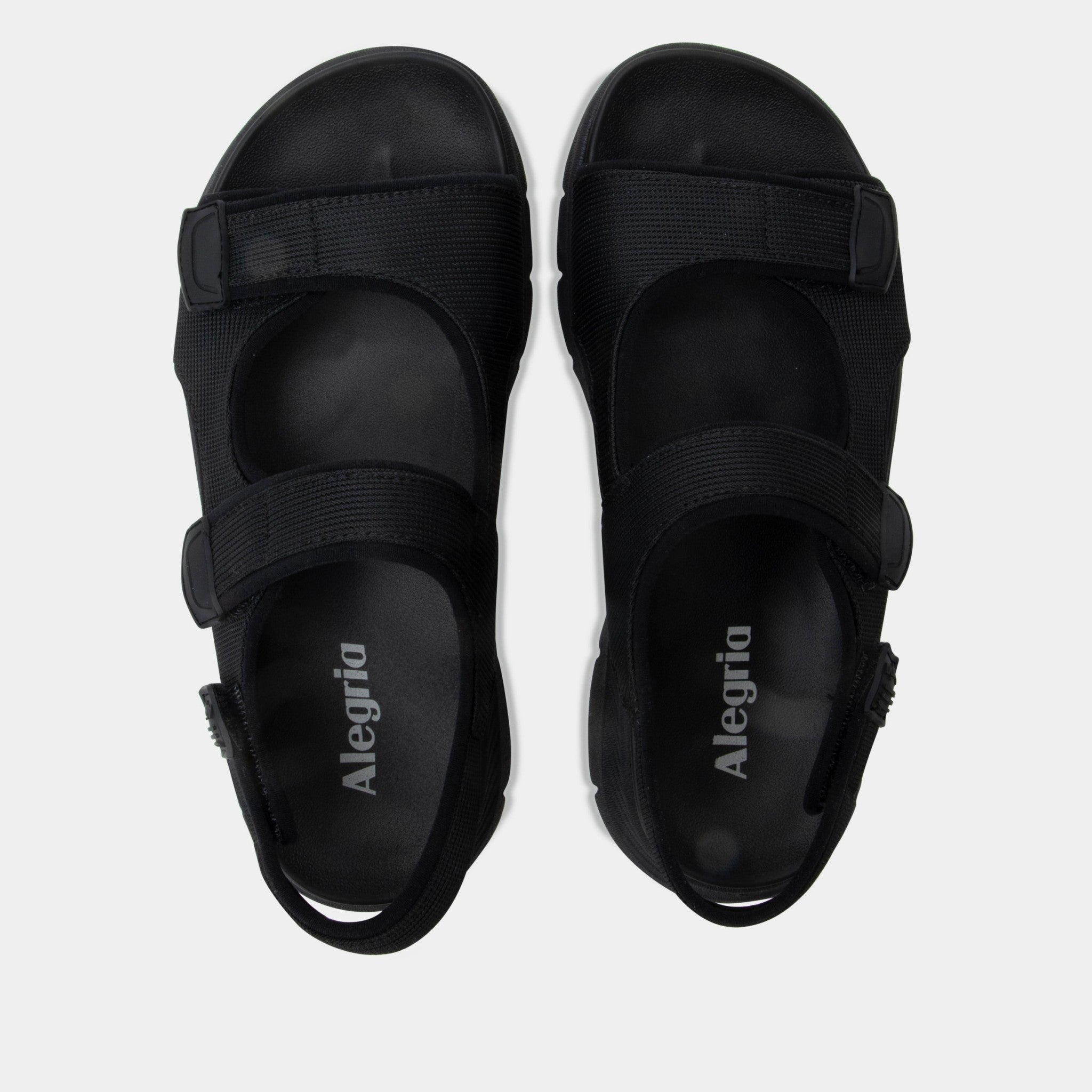 Alegria Sandie Rebounce Comfort Arch Support Women's Sandal - All Black - 4