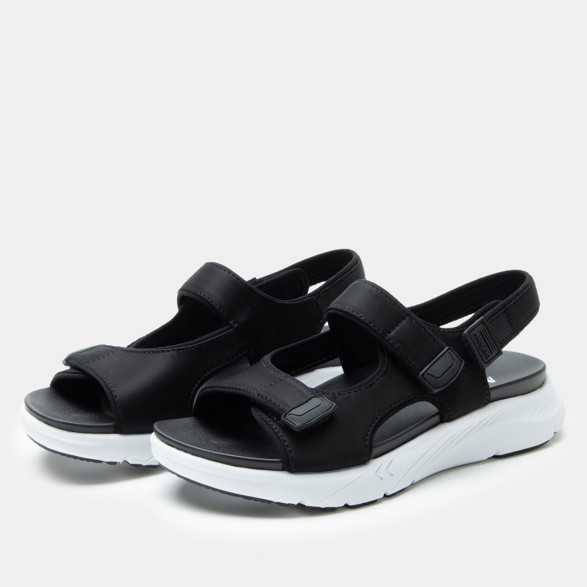Alegria Sandie Rebounce Comfort Arch Support Women's Sandal - Black Top - 1