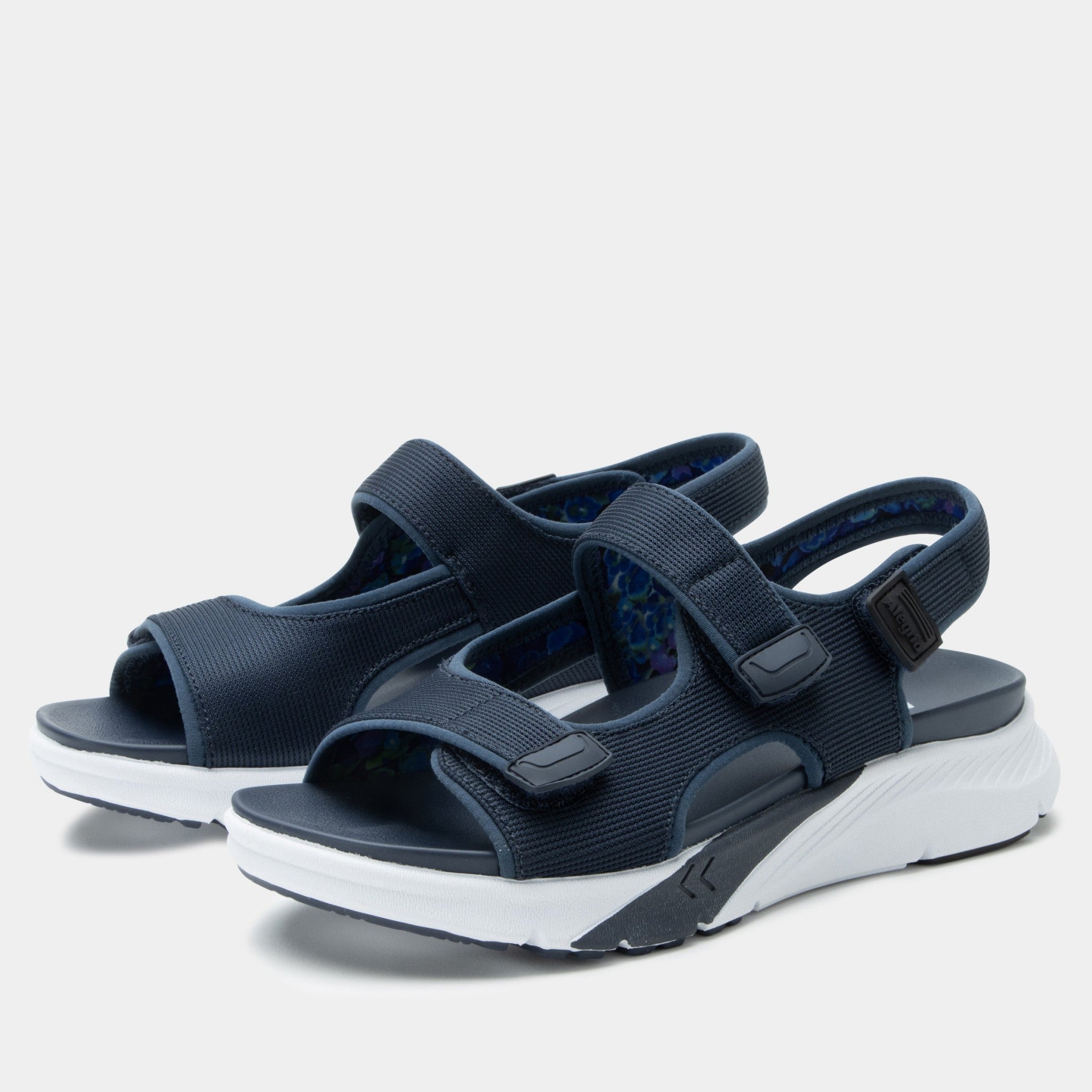 Alegria Sandie Rebounce Comfort Arch Support Women's Sandal in Poppy Pop Blue