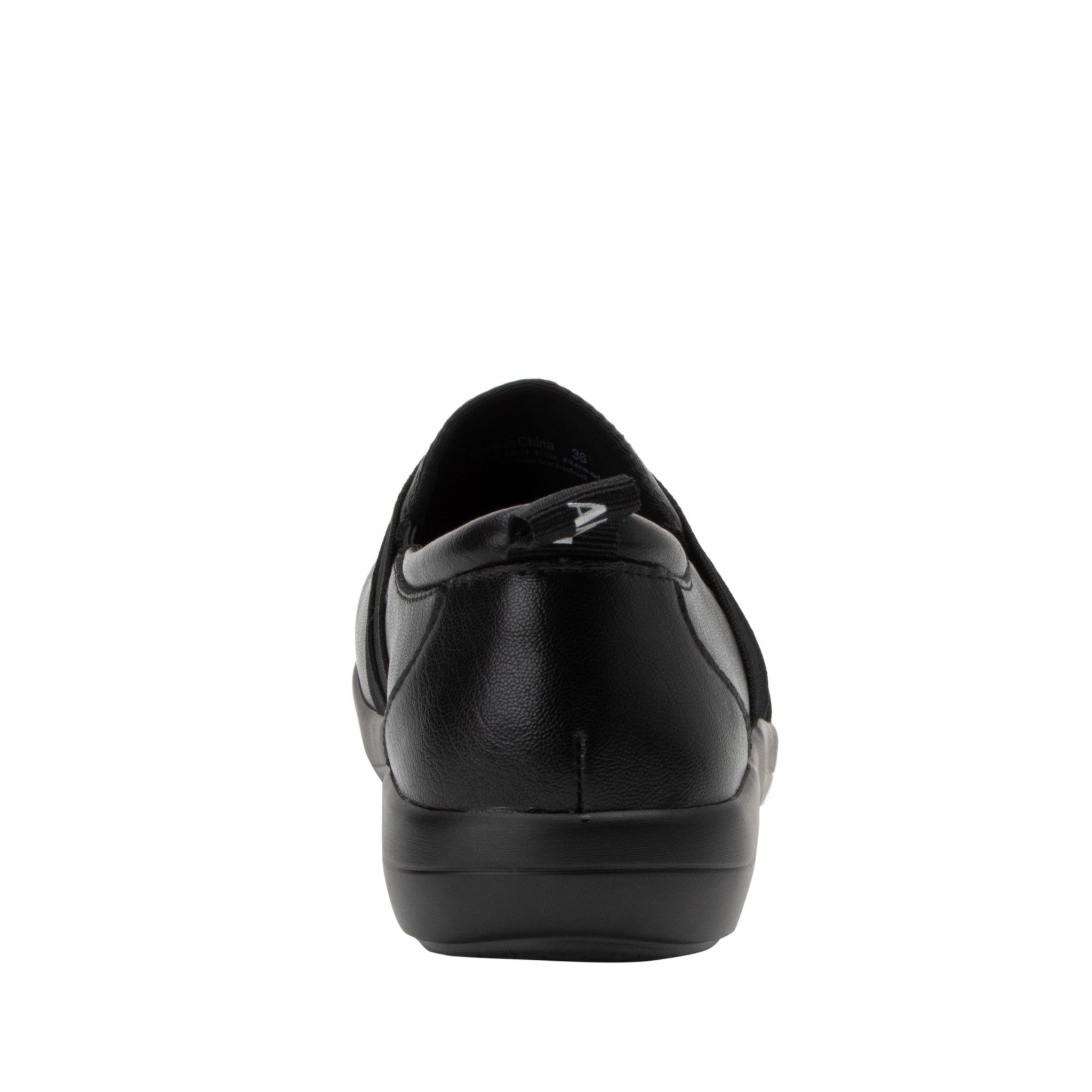 Alegria Savvie Comfort Slip-On with Arch Support Women's Shoe - Black Smooth - 4