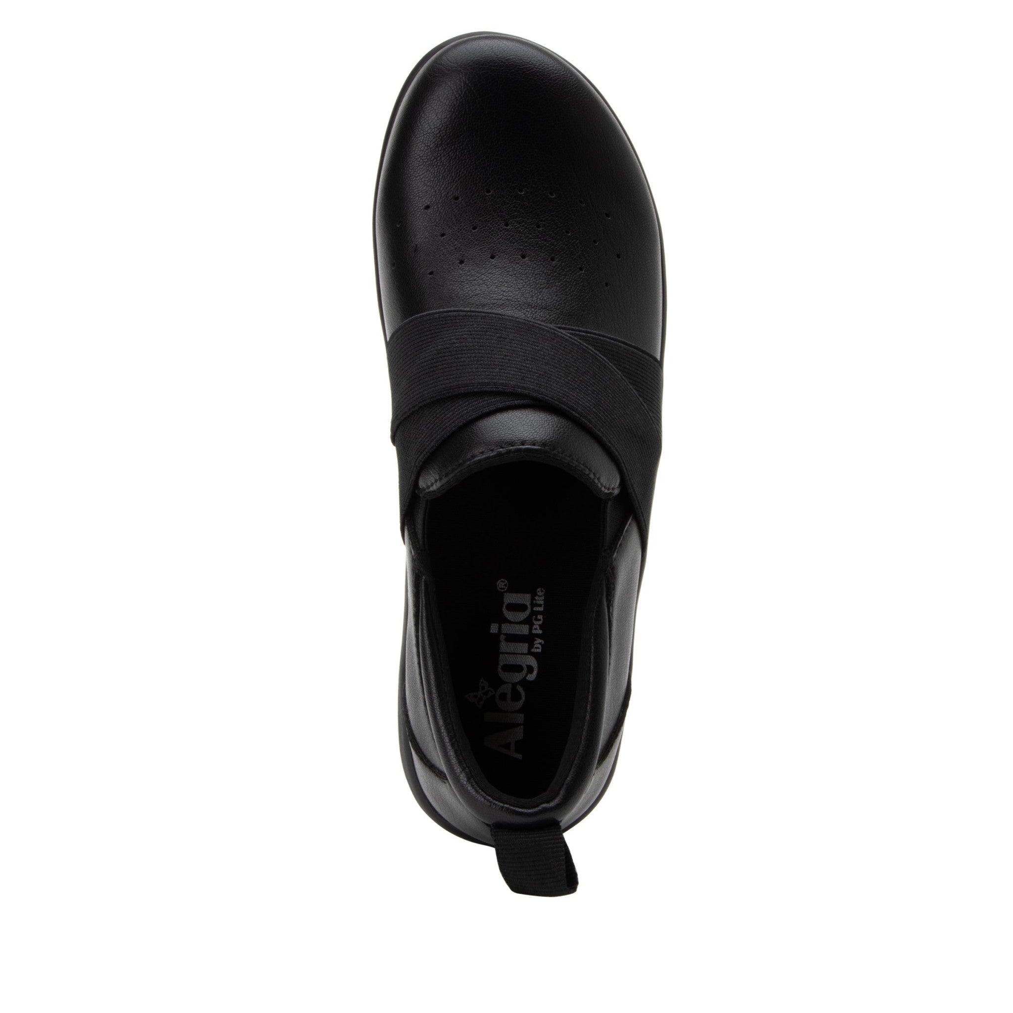 Alegria Savvie Comfort Slip-On with Arch Support Women's Shoe - Black Smooth - 5