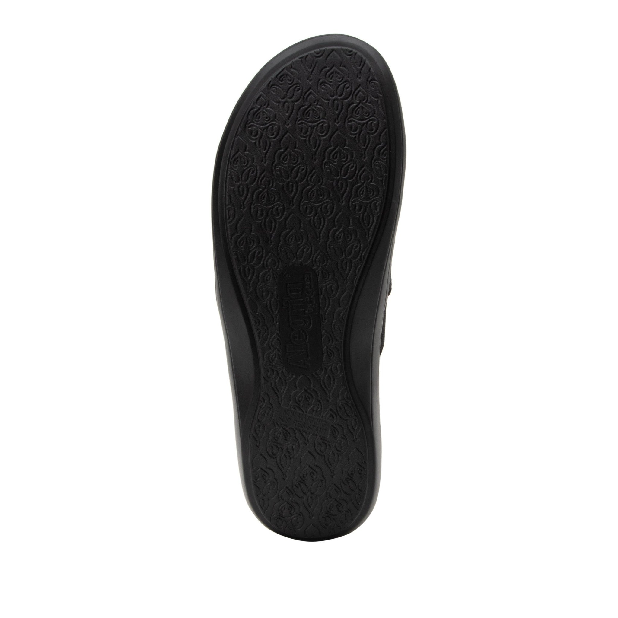 Alegria Savvie Comfort Slip-On with Arch Support Women's Shoe - Black Smooth - 6