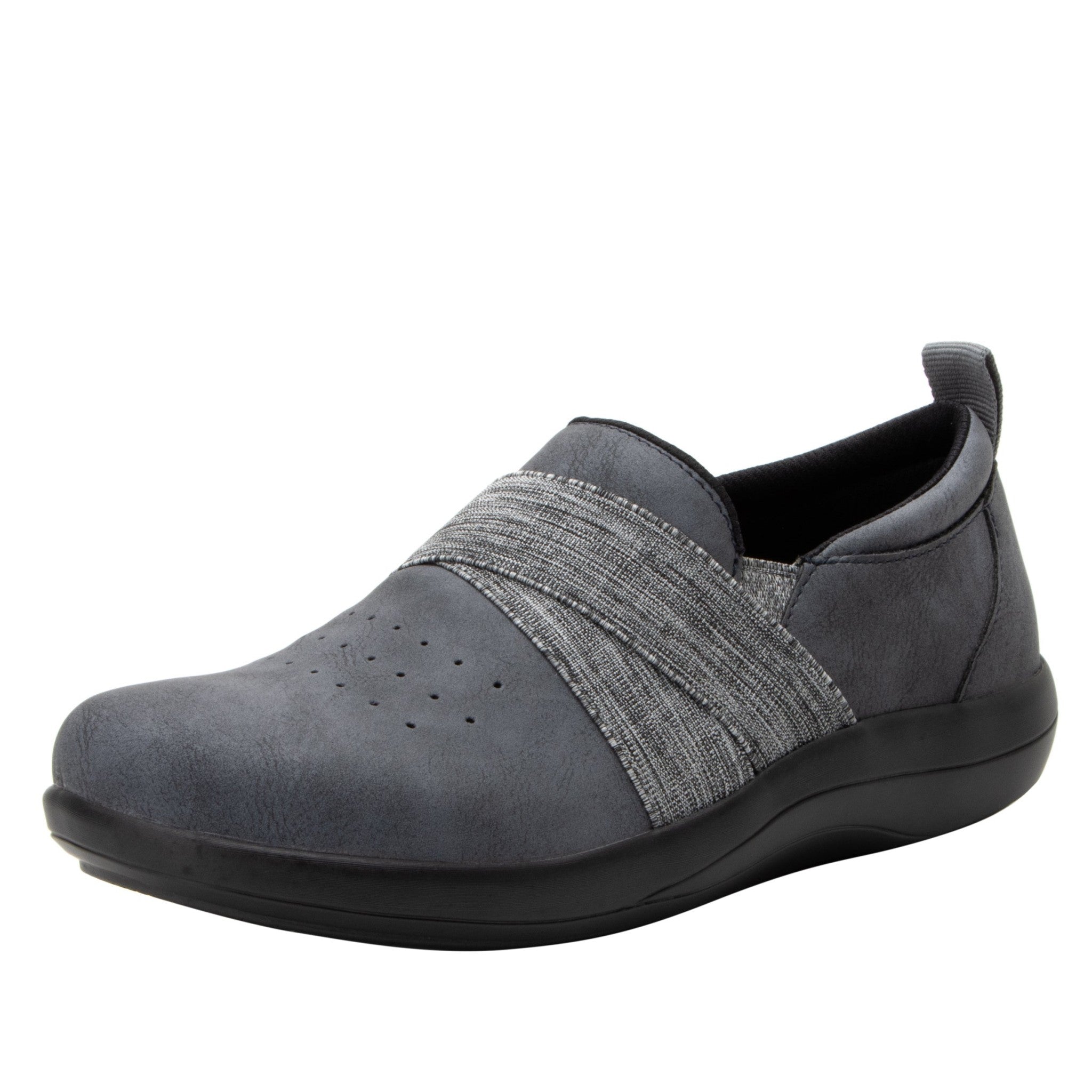 Alegria Savvie Comfort Slip-On with Arch Support Women's Shoe in Cinder