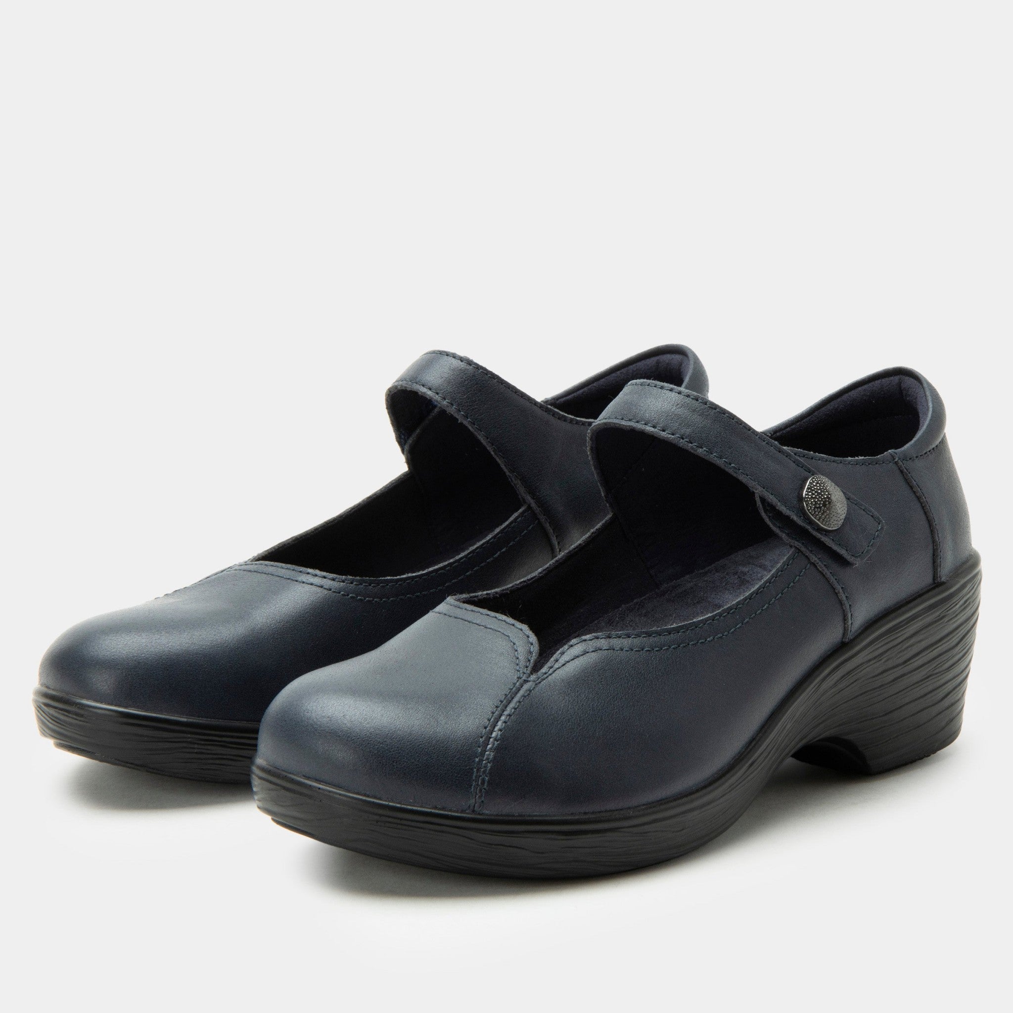 Alegria Saylar Wood Look Wedge Comfort Arch Support Women's Wedge in Official