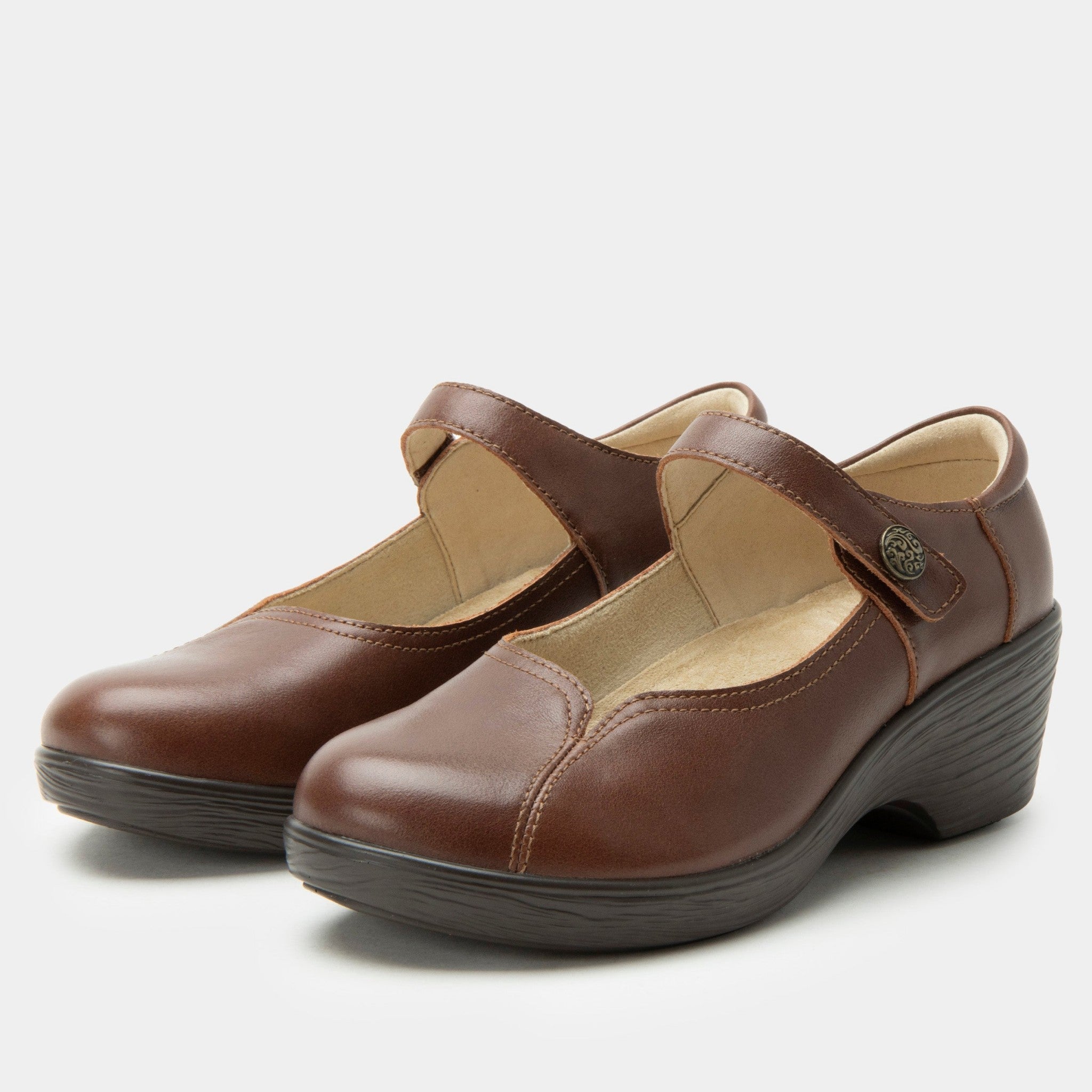 Alegria Saylar Wood Look Wedge Comfort Arch Support Women's Wedge - Sunburst - 1