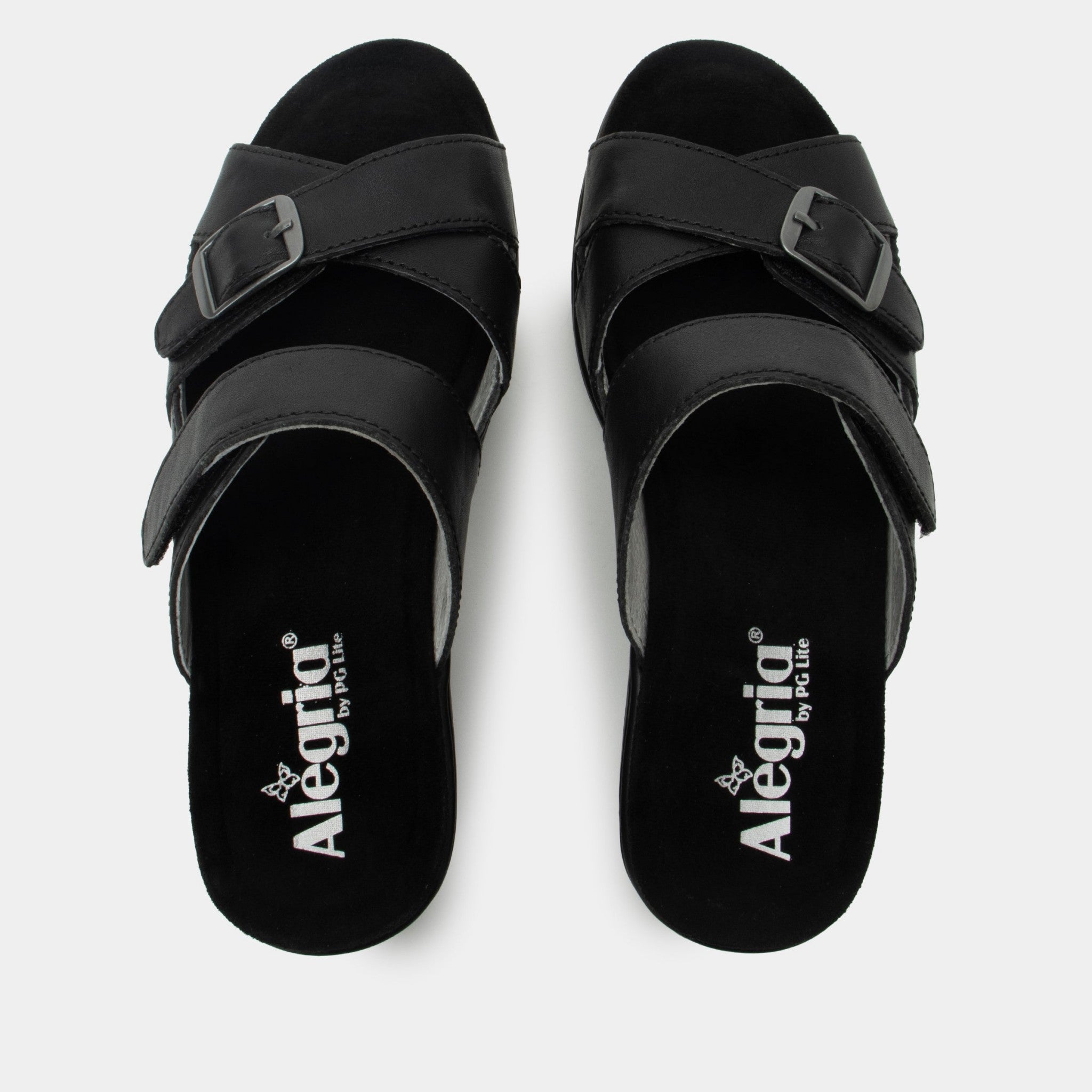 Alegria Sierra Comfort Arch Support Women's Wedge Sandal - Coal - 5