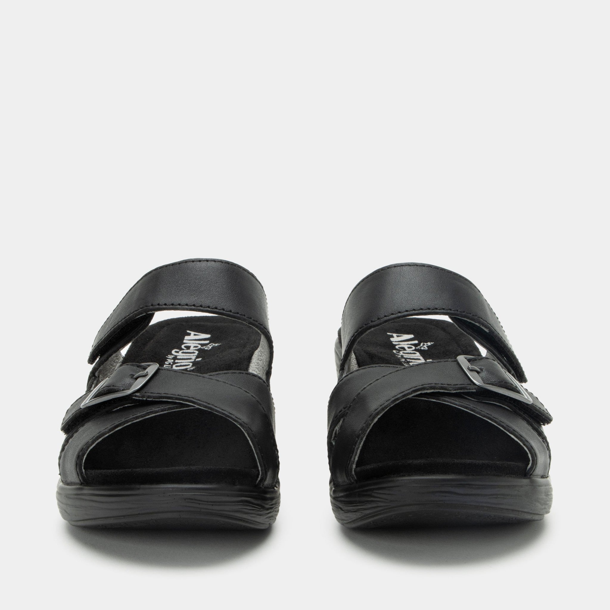 Alegria Sierra Comfort Arch Support Women's Wedge Sandal - Coal - 6