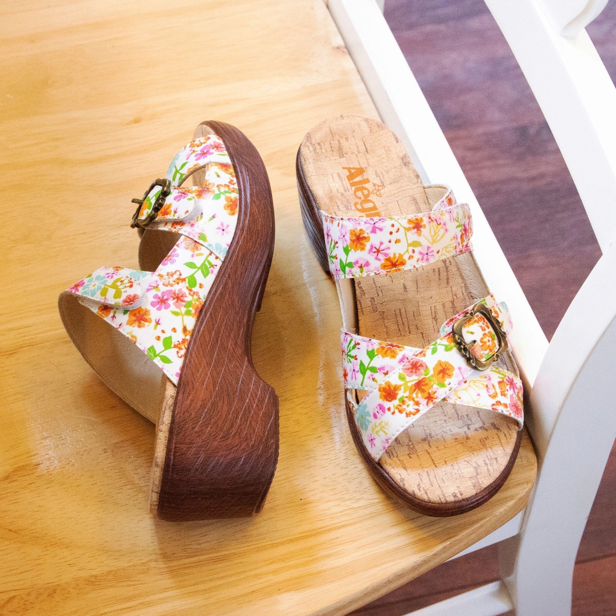 Alegria Sierra Comfort Arch Support Women's Wedge Sandal - Prime Time - 2