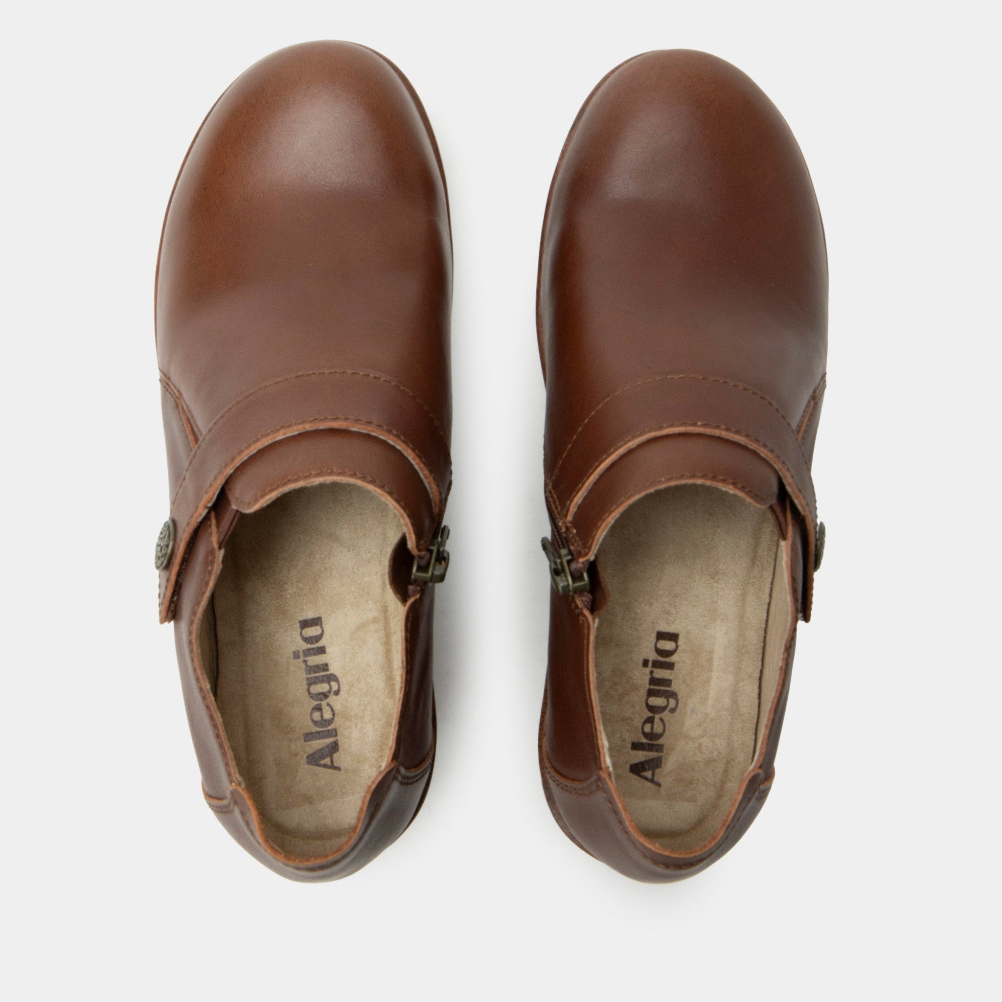 Alegria Silah Wood Look Wedge Comfort Arch Support Women's Shoe - Mahogany - 5