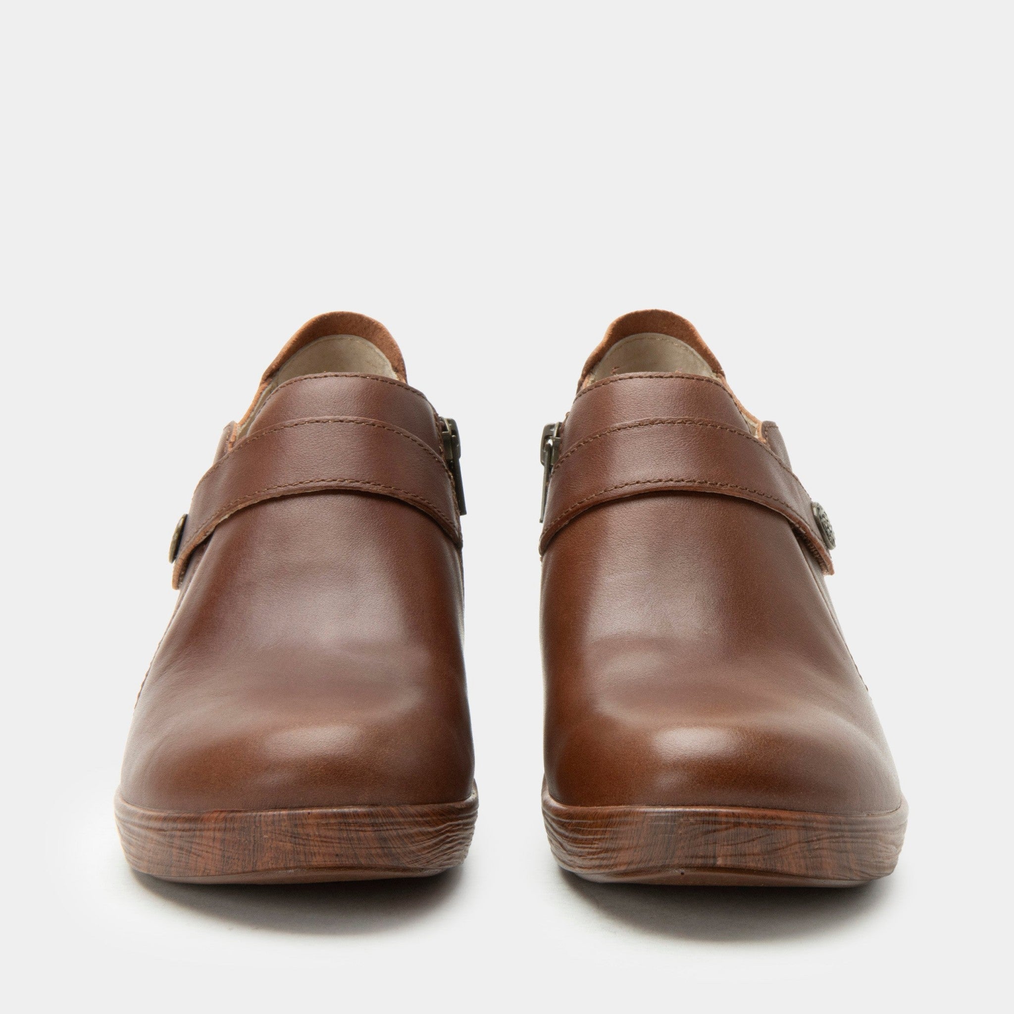 Alegria Silah Wood Look Wedge Comfort Arch Support Women's Shoe - Mahogany - 6
