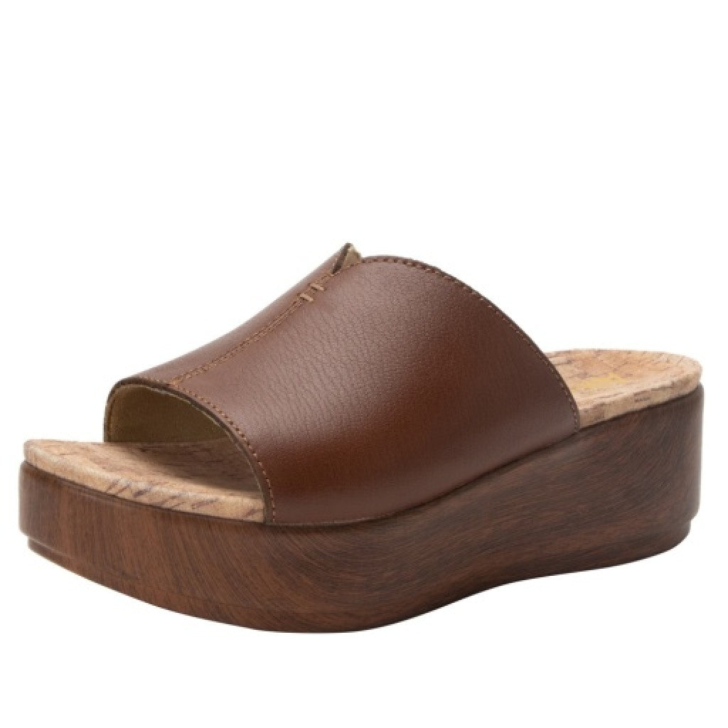 Alegria Triniti Comfort Arch Support Women's Slide Sandal - Clay - angle main