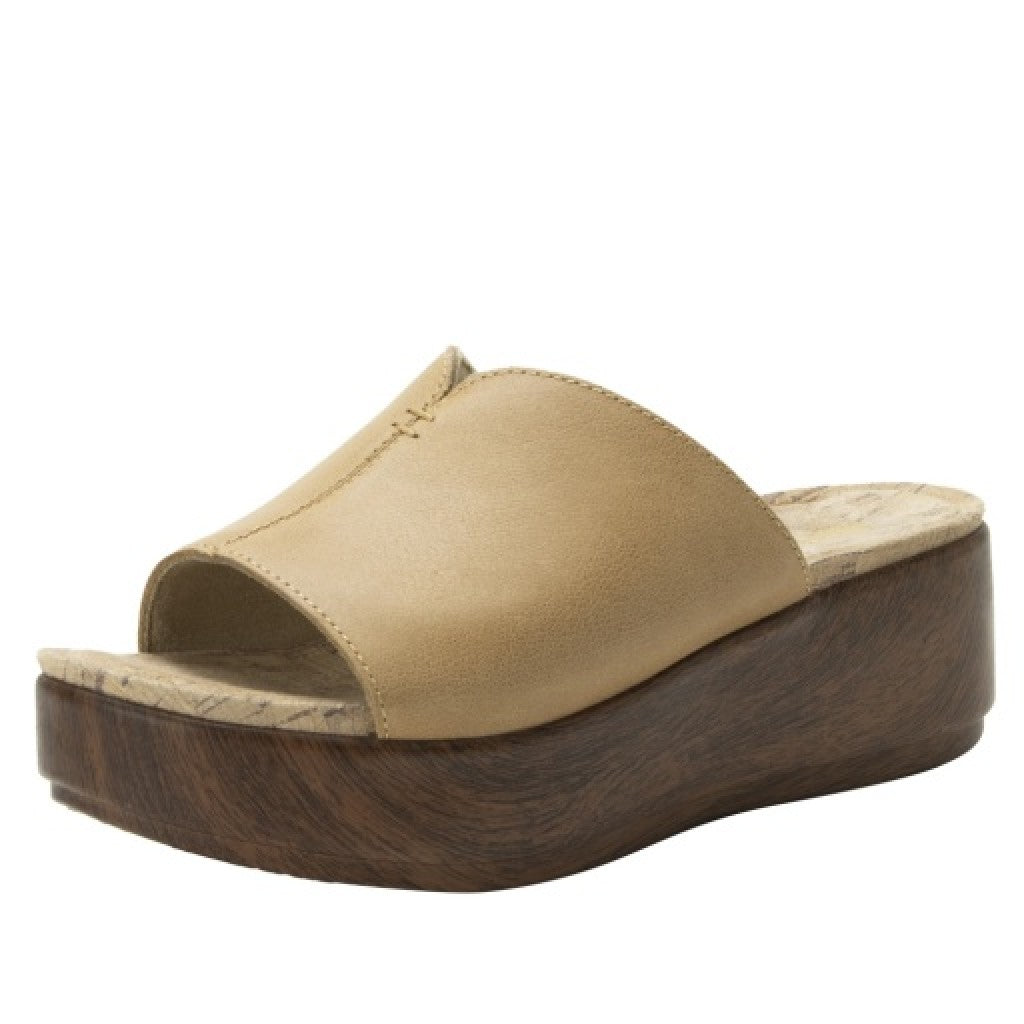 Alegria Triniti Comfort Arch Support Women's Slide Sandal - Fawn - angle main