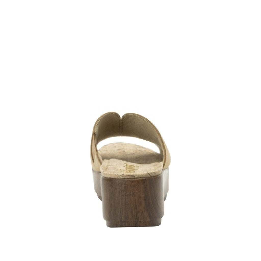 Alegria Triniti Comfort Arch Support Women's Slide Sandal - Fawn - side view