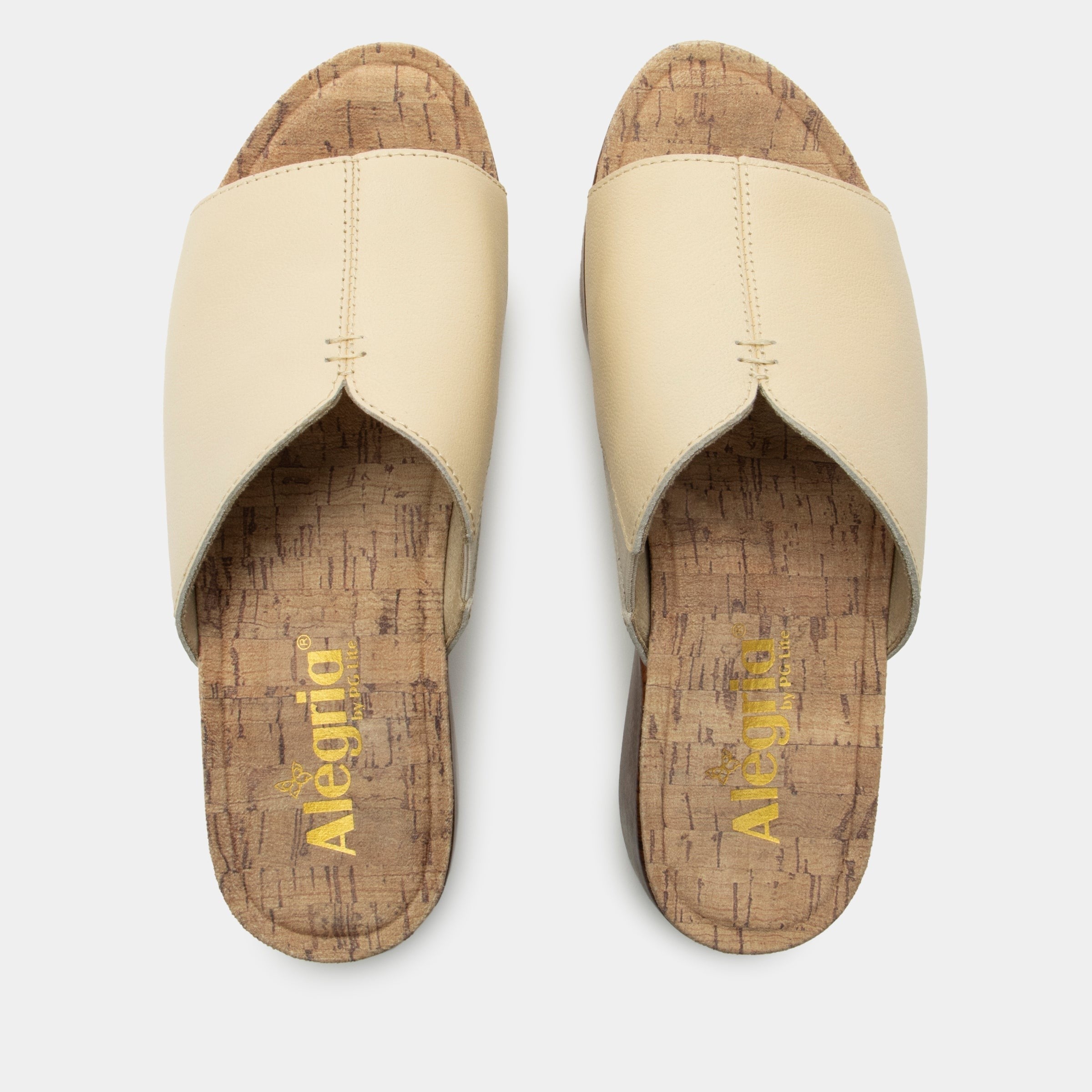 Alegria Triniti Comfort Arch Support Women's Slide Sandal - Ivory - side view 2
