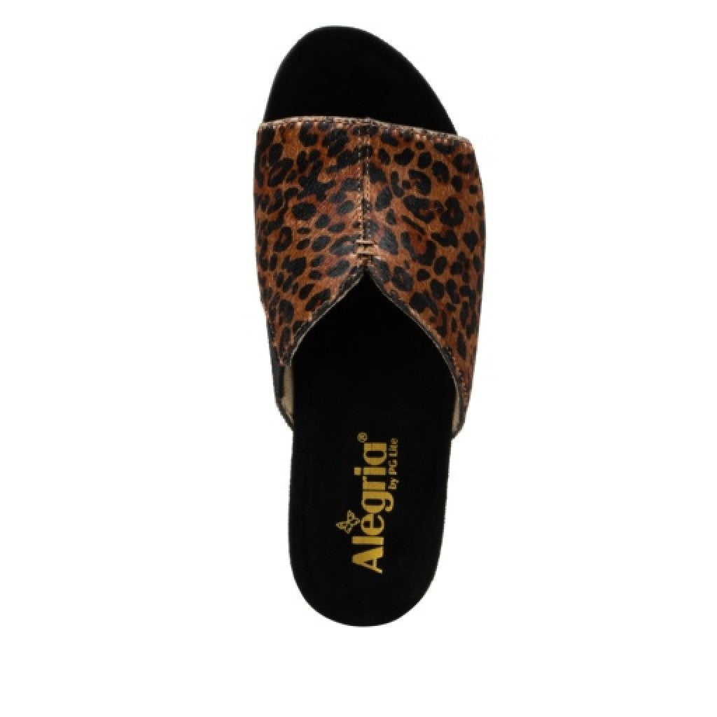 Alegria Triniti Comfort Arch Support Women's Slide Sandal - Safari - side view