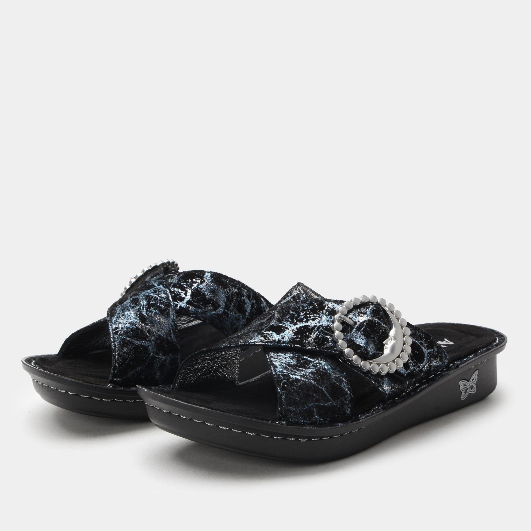 Alegria Vanya Comfort Arch Support Women's Sandal in Moon Shadow Silver
