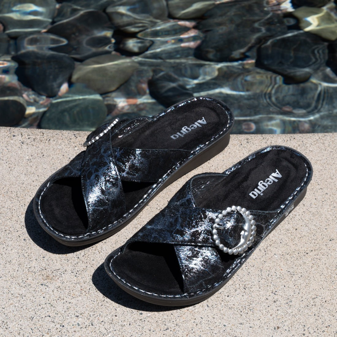 Alegria Vanya Comfort Arch Support Women's Sandal - Moon Shadow Silver - 2