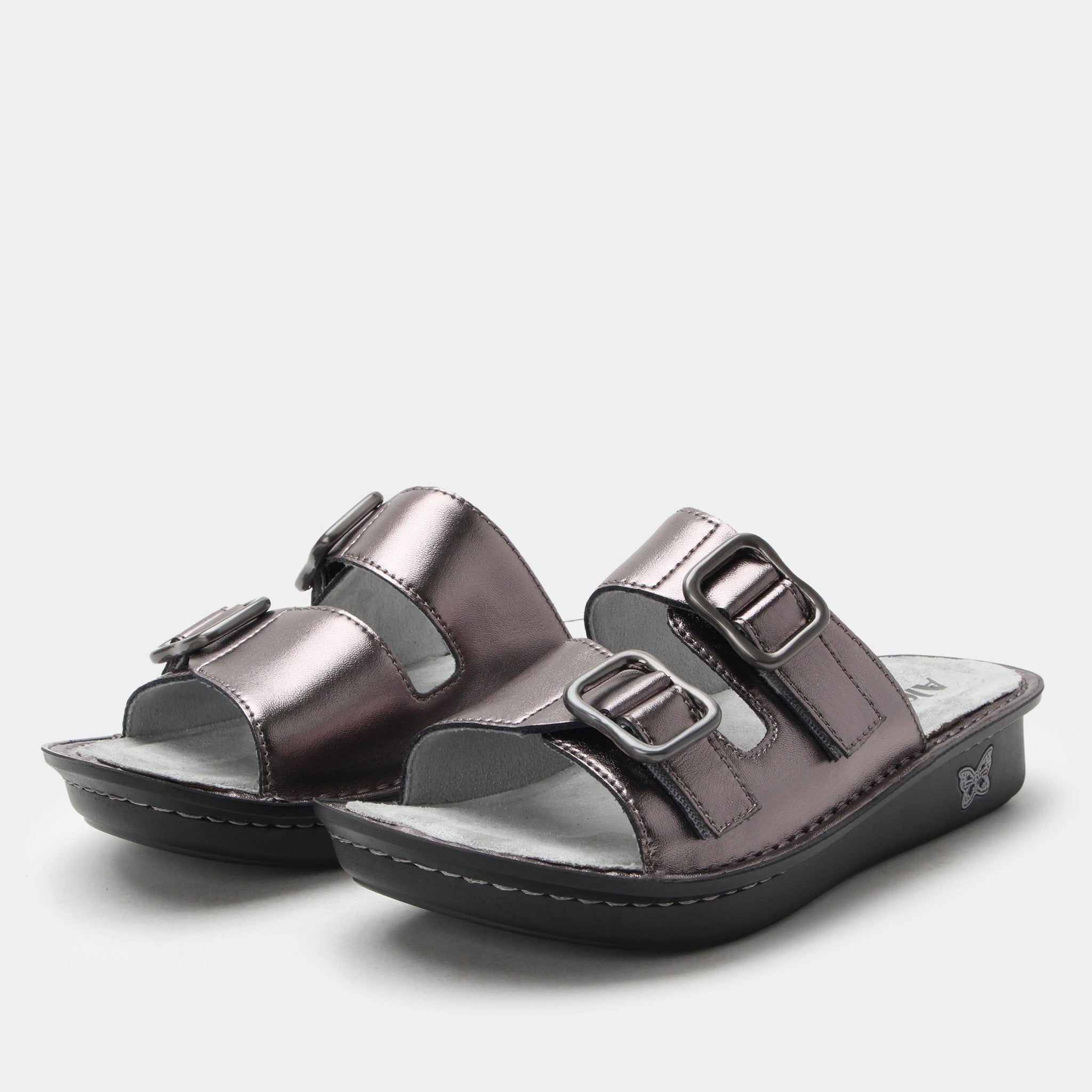 Alegria Verah Mini Comfort Arch Support Women's Sandal in Pewter Power