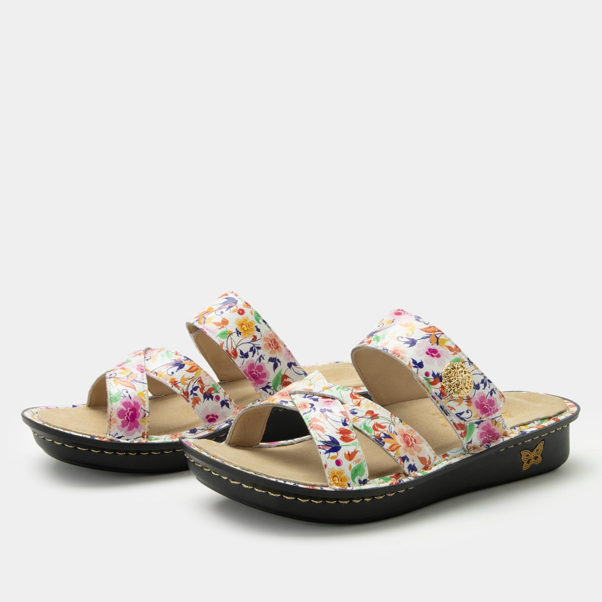 Alegria Victoriah Spherical Comfort Arch Support Women's Slide Sandal in Marvel