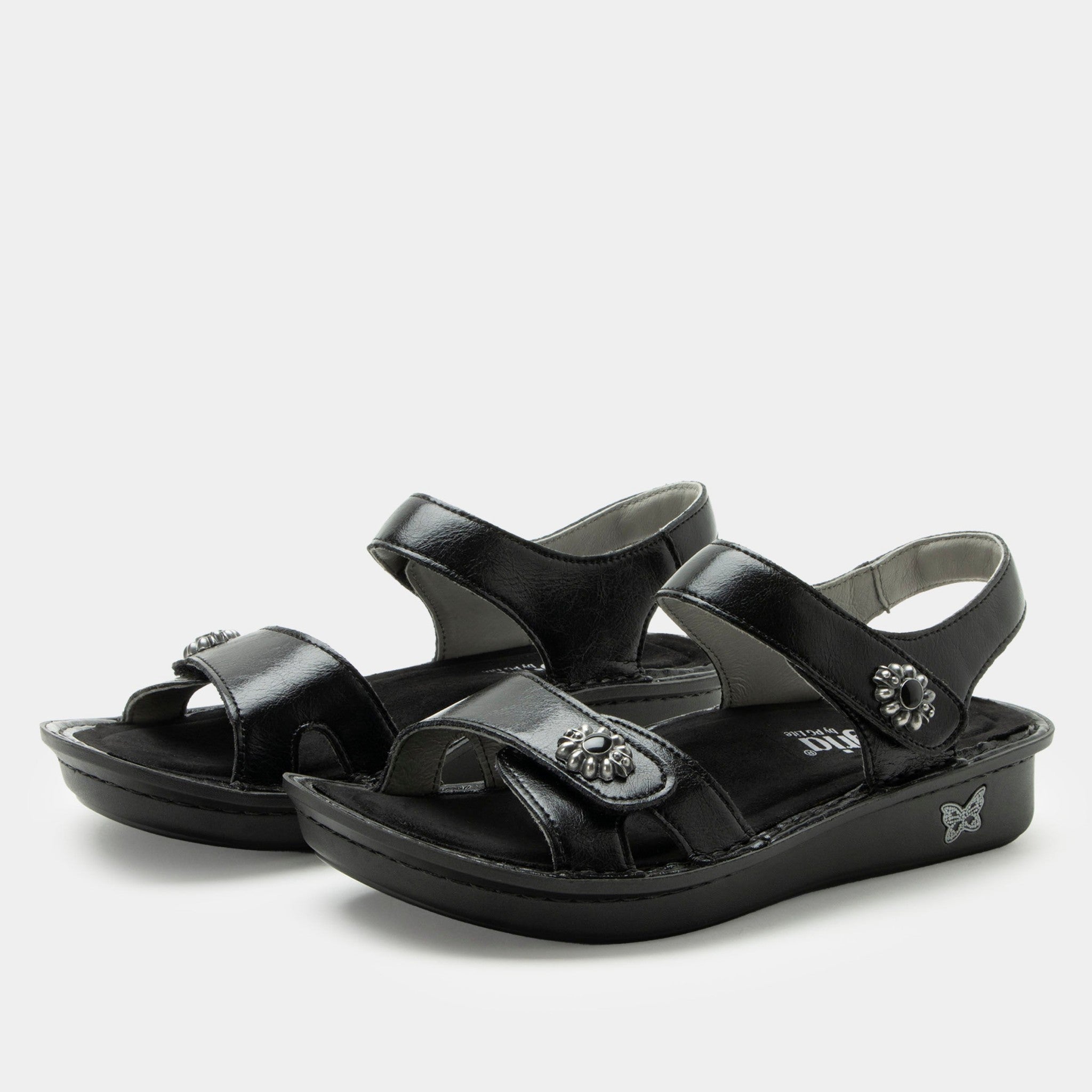 Alegria Vienna Waverly Mini Comfort Arch Support Women's Sandal in Black Sapphire