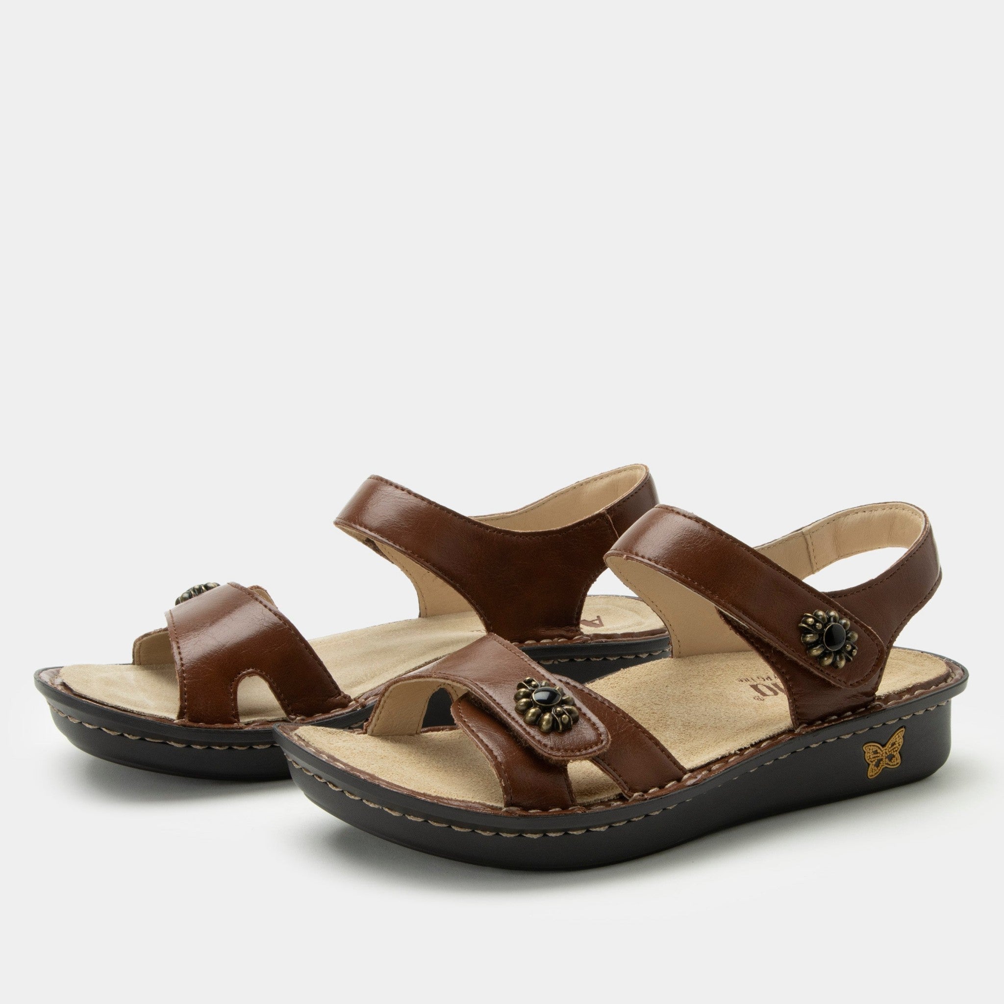 Alegria Vienna Waverly Mini Comfort Arch Support Women's Sandal in Marrone
