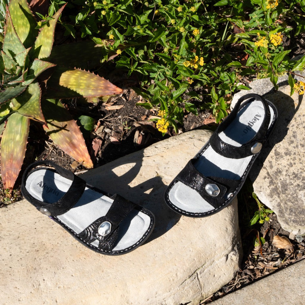 Alegria Vienna Waverly Mini Comfort Arch Support Women's Sandal - Swirling Black - 2