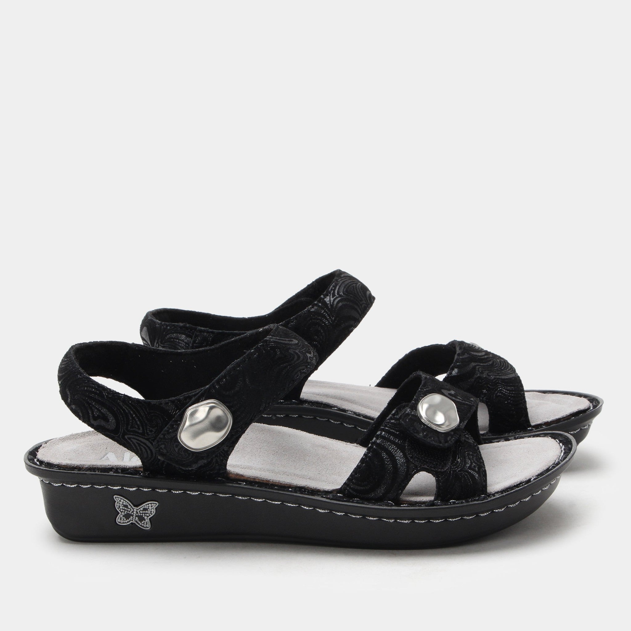 Alegria Vienna Waverly Mini Comfort Arch Support Women's Sandal - Swirling Black - 3