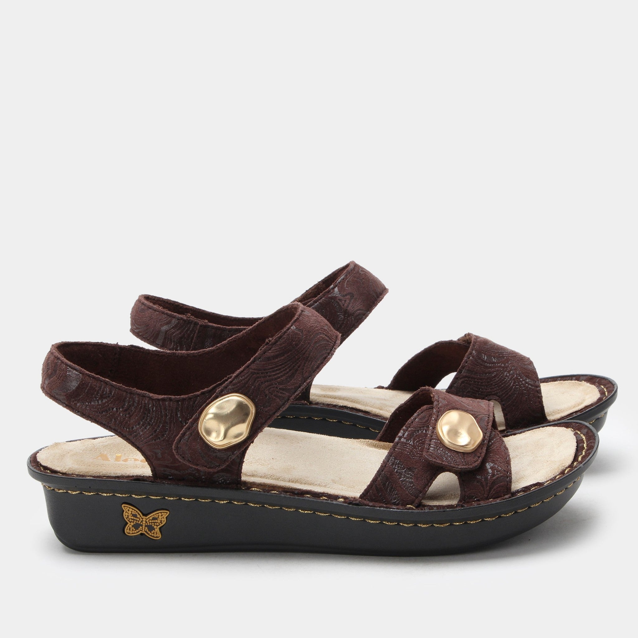 Alegria Vienna Waverly Mini Comfort Arch Support Women's Sandal - Swirling Brown - 3